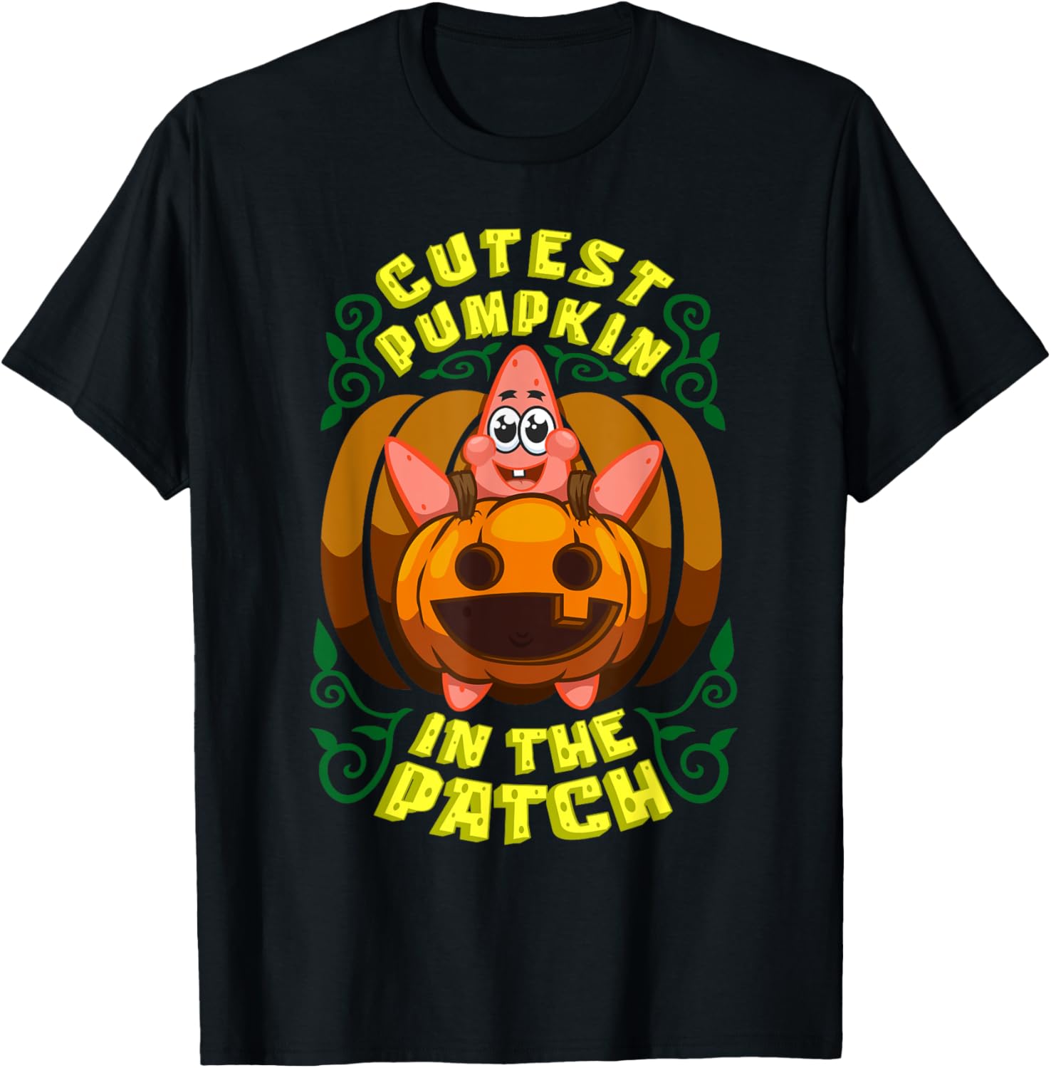 Mademark SpongeBob Halloween Patrick Star Pumpkin T-Shirt for Kids - 10