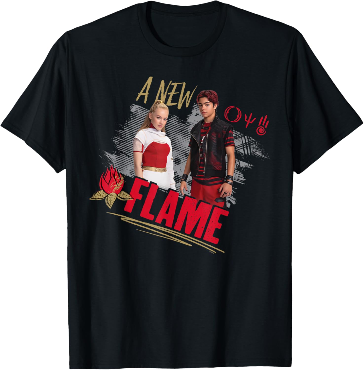 Disney Zombies 4 Nova and Victor A New Flame T-Shirt for Fans - 10