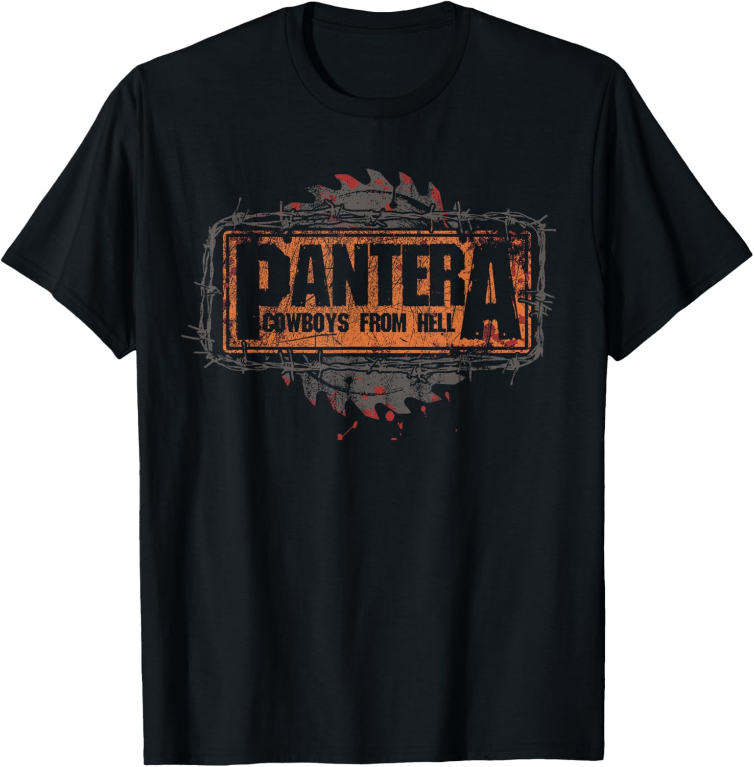 Pantera Cowboys From Hell Saw Logo T-Shirt for Rock Fans and Music Lovers - 1