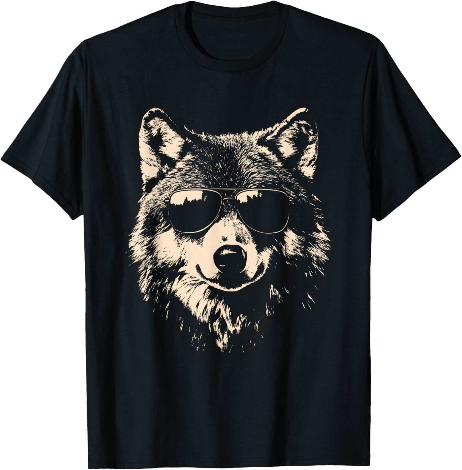 Funny Wolf Rock and Roll T-Shirt for Music Lovers and Wolf Fans - 6