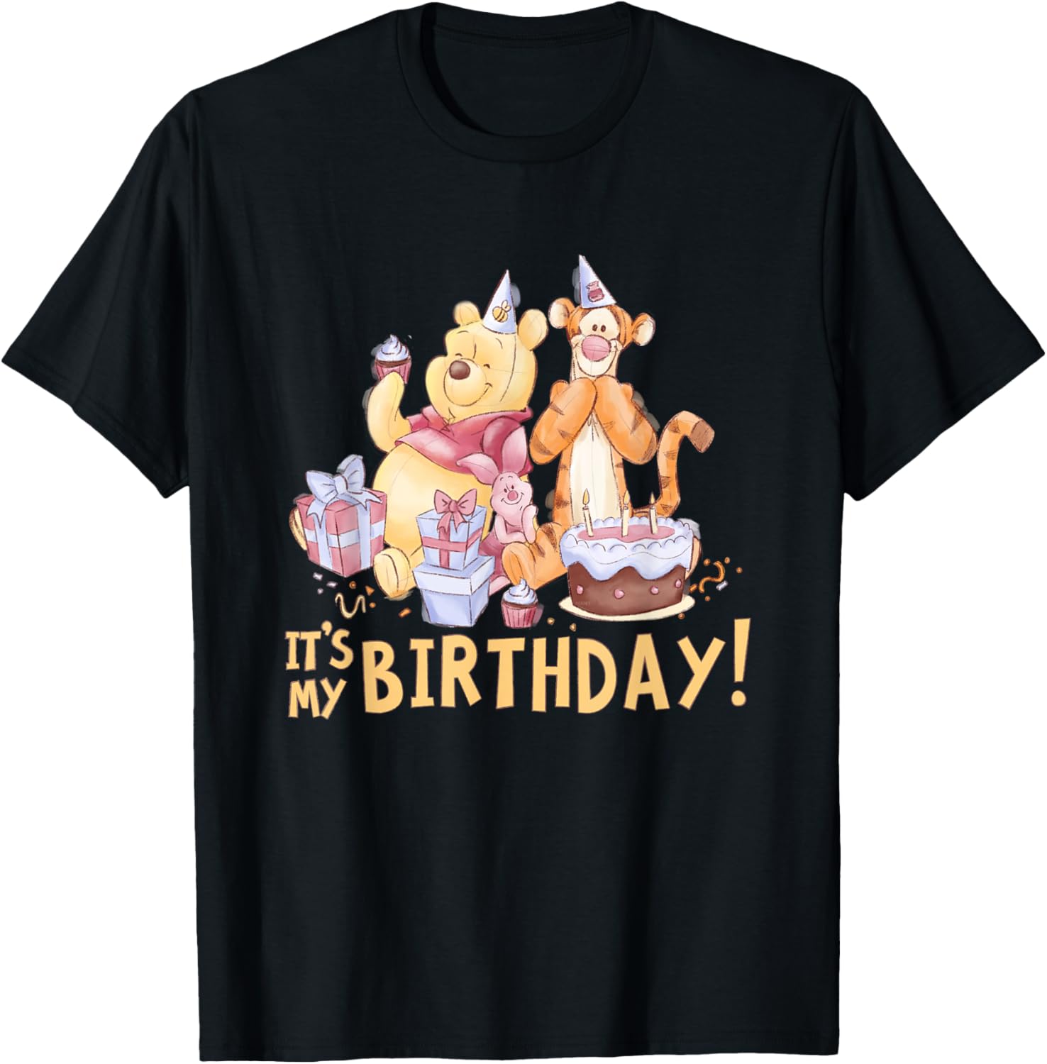 Disney Winnie the Pooh Birthday T-Shirt for Kids - Cute Party Apparel - 5
