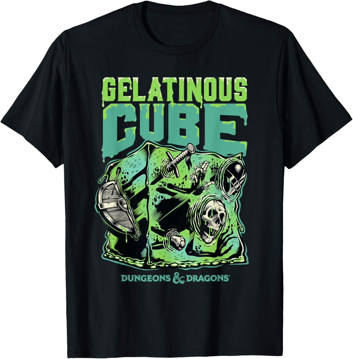 Dungeons and Dragons Gelatinous Cube T-Shirt for Fantasy Fans and Gamers - 7