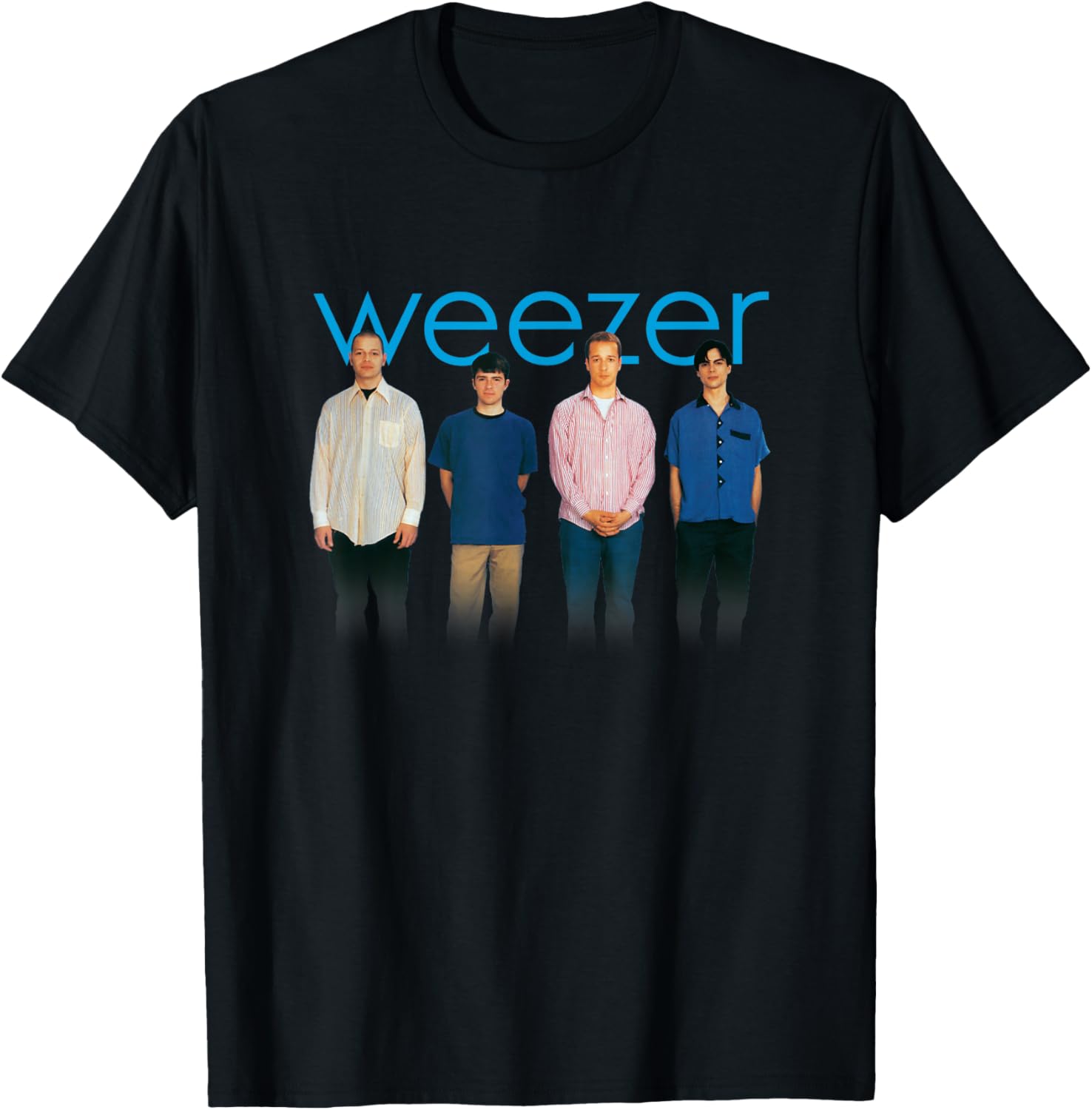 Weezer Blue Album T-Shirt Classic Rock Band Apparel for Fans - 1