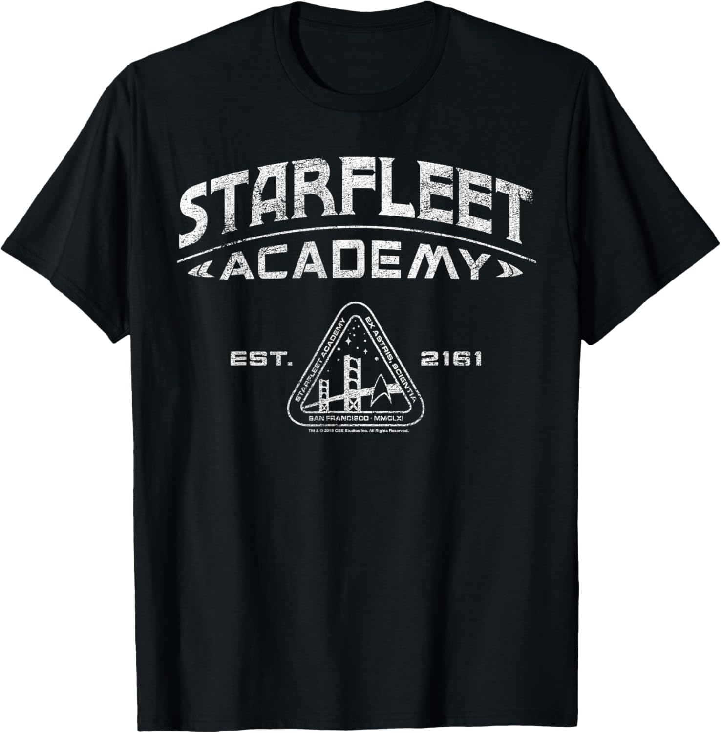 Vintage Star Trek Starfleet Academy 2161 Collegiate T-Shirt for Fans - 3