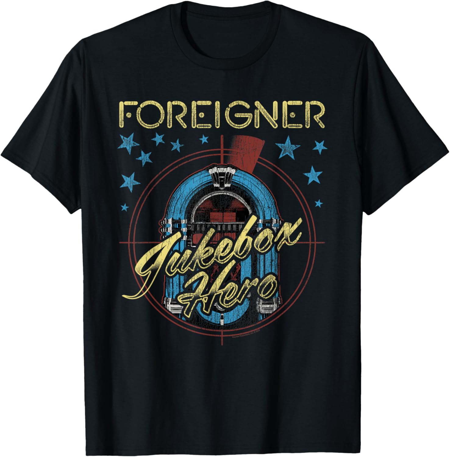 Foreigner Retro Jukebox Hero Vintage Band T-Shirt for Music Lovers - 2