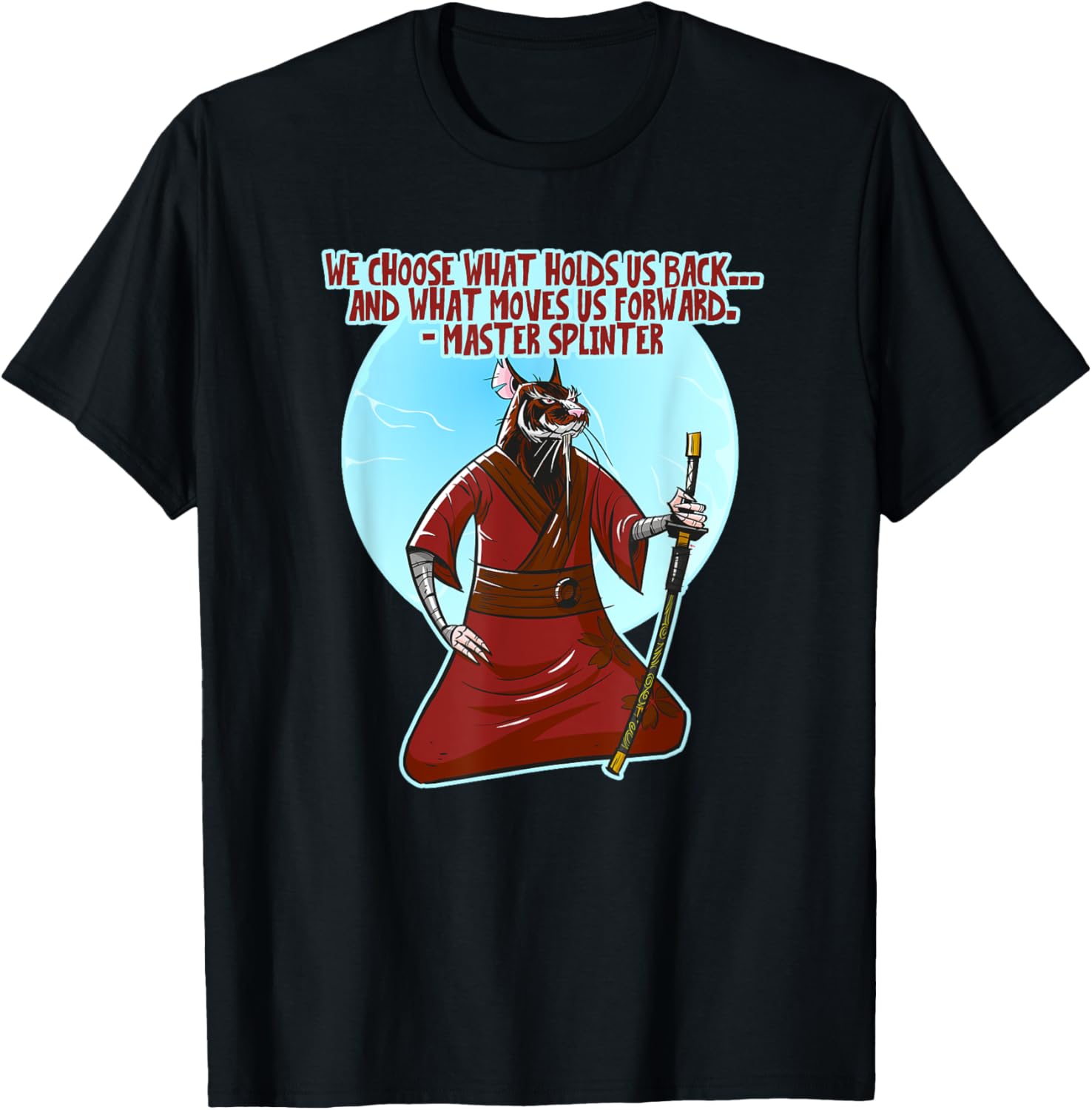 Mademark Teenage Mutant Ninja Turtles Master Splinter Wisdom T-Shirt - 2