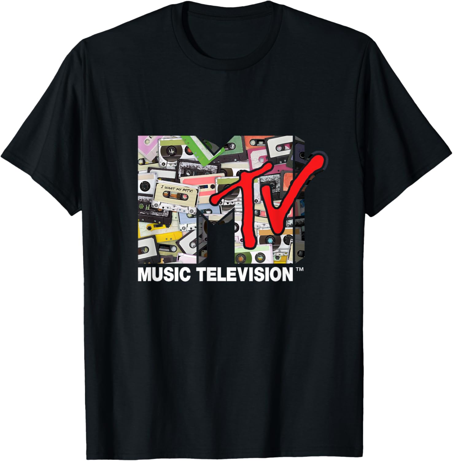Mademark x MTV Retro 80s Cassette Tapes Remix T-Shirt for Vintage Style - 20