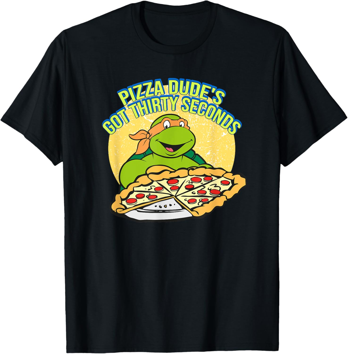 Mademark Teenage Mutant Ninja Turtles Michelangelo Pizza Dude T-Shirt - 8