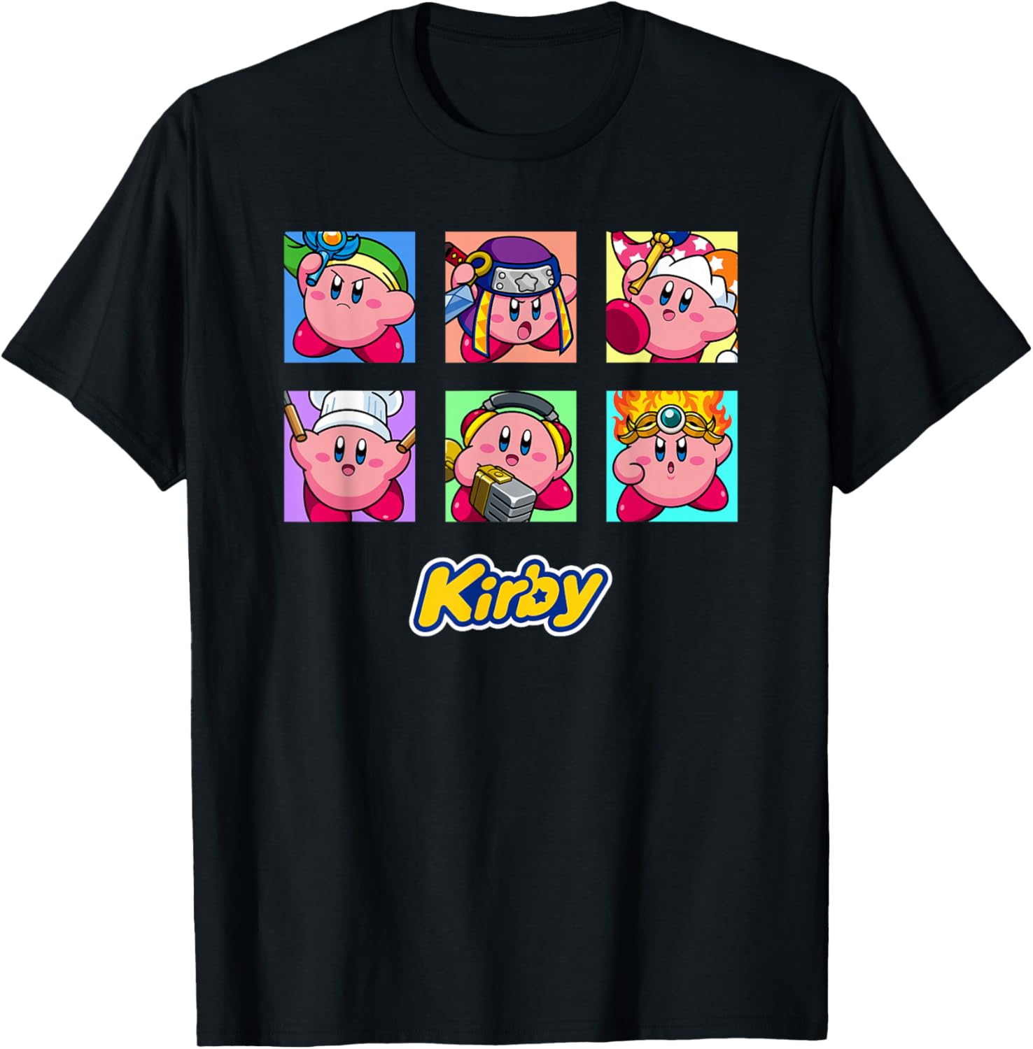 Kirby Selected Abilities Collage Pop Art Full Color T-Shirt for Fans - 16