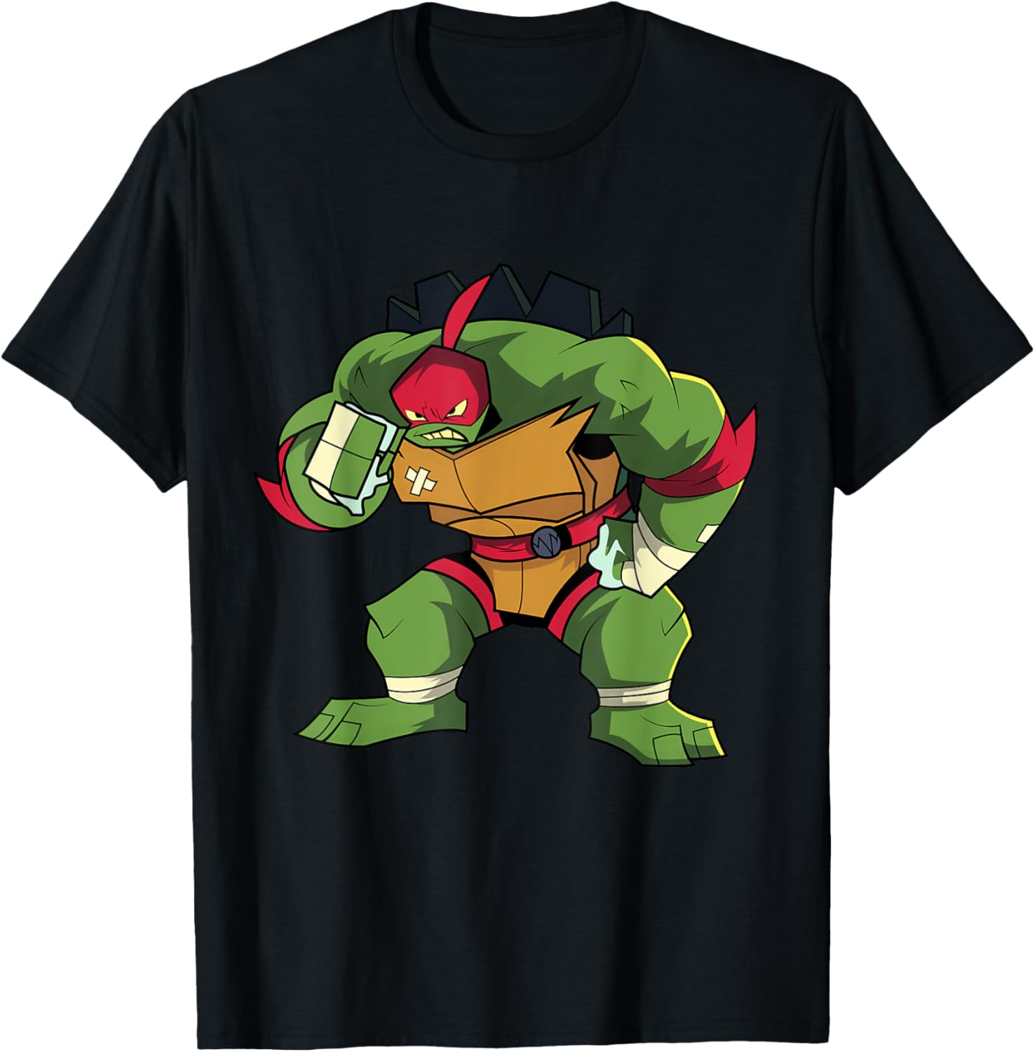 Mademark Teenage Mutant Ninja Turtles Raphael Wrestler T-Shirt for Fans - 1