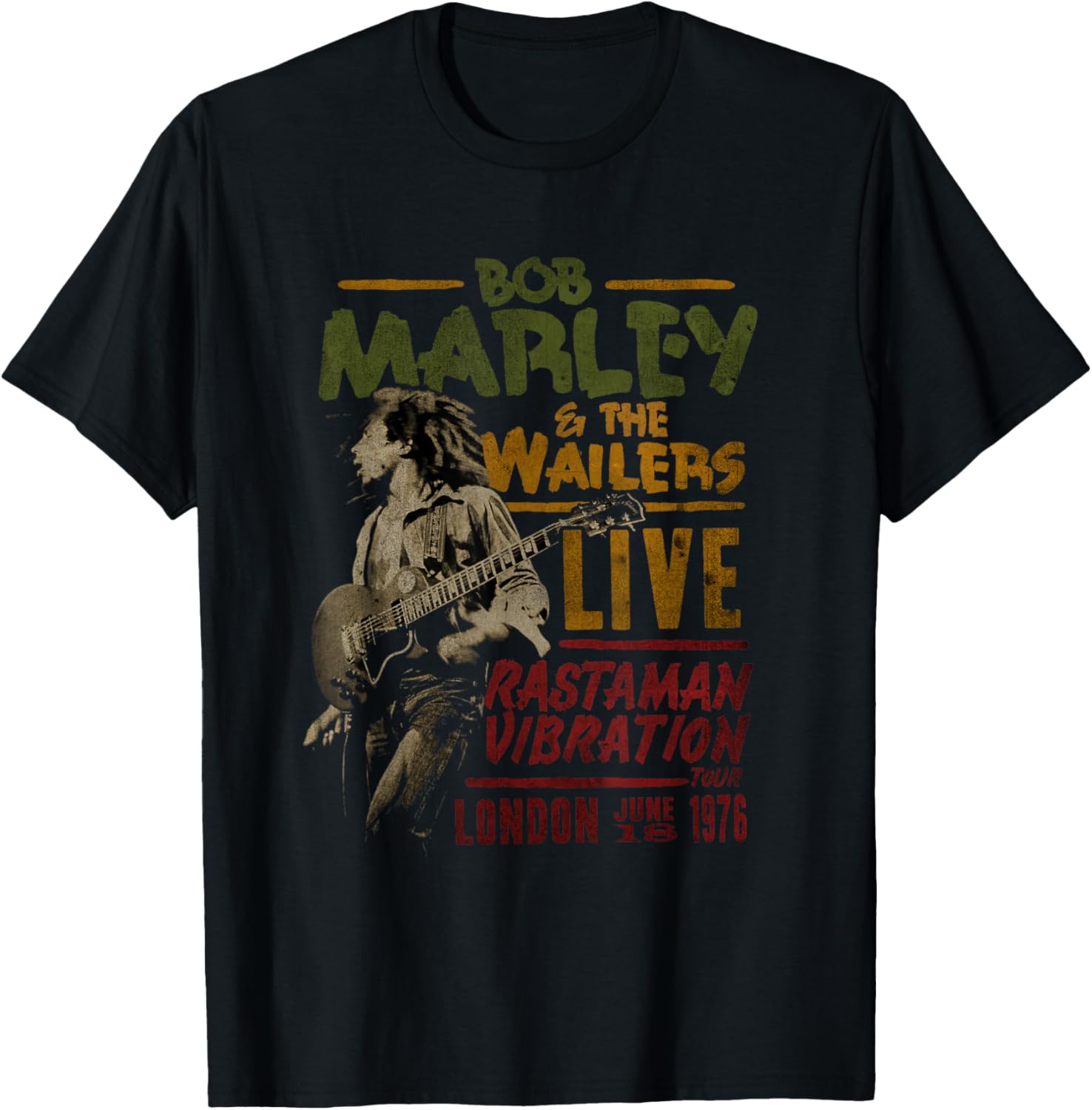 Bob Marley BTRTW The Wailers Live T-Shirt Perfect for Music Lovers - 1