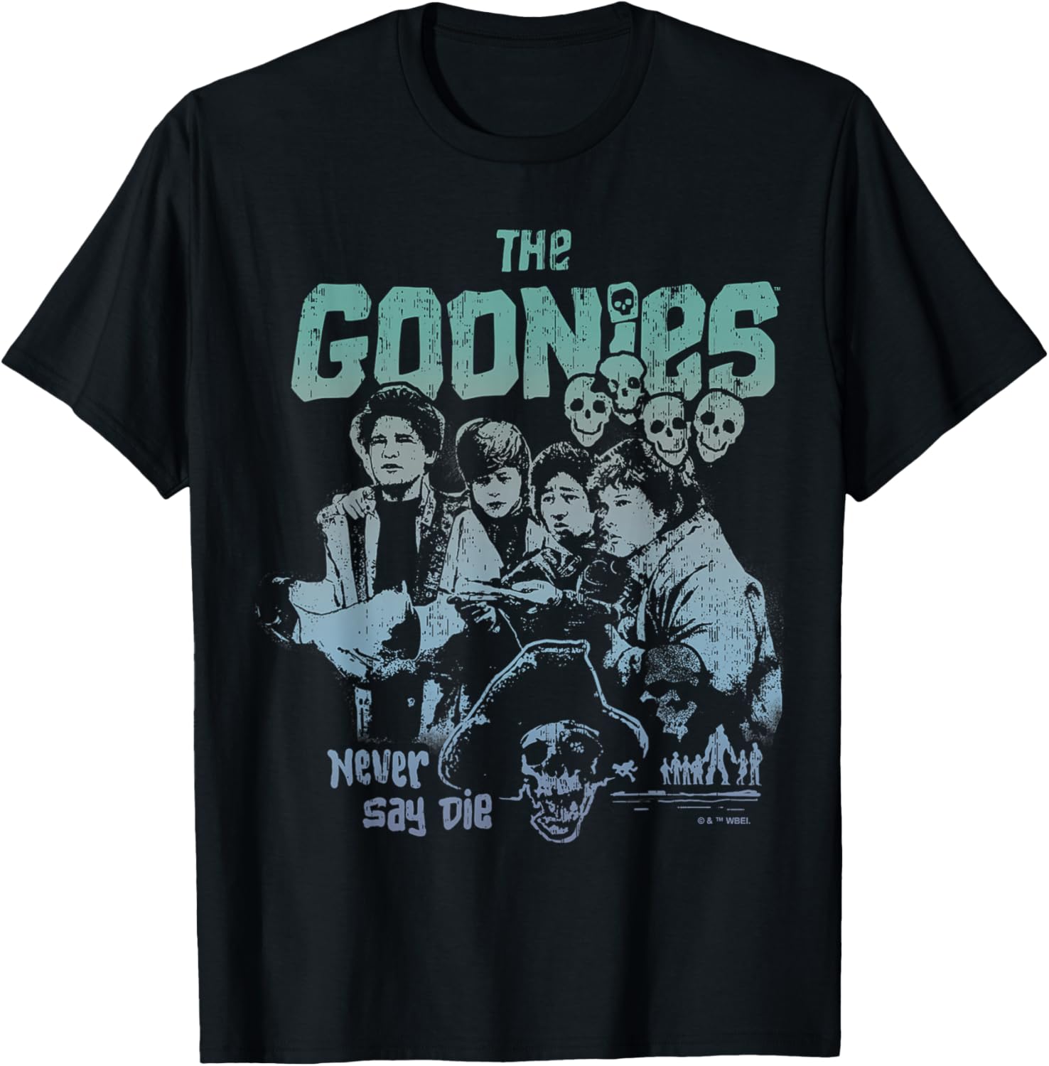 Goonies Never Say Die Group T-Shirt for Fans of Adventure and Nostalgia - 2