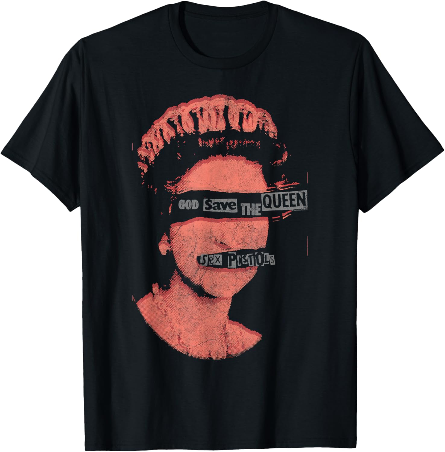 Sex Pistols God Save The Queen Red Stamp T-Shirt for Music Lovers - 4