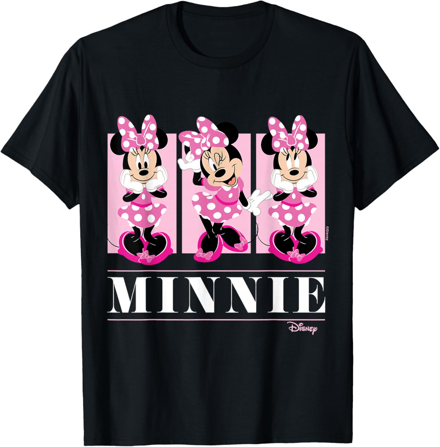 Minnie Mouse Pink Grid T-Shirt for Kids Stylish Disney Fashion - 5