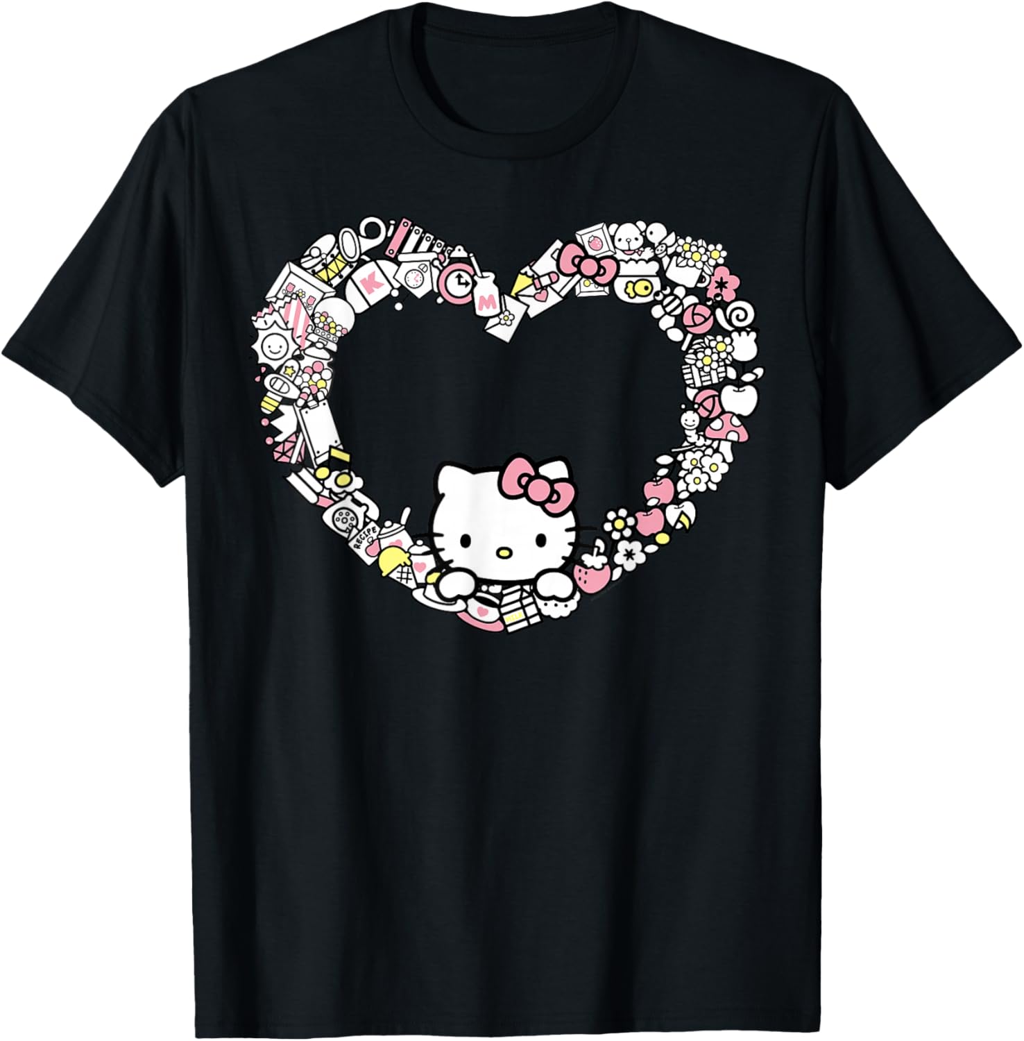 Adorable Hello Kitty Heart Favorite Things T-Shirt for Fans and Collectors - 6