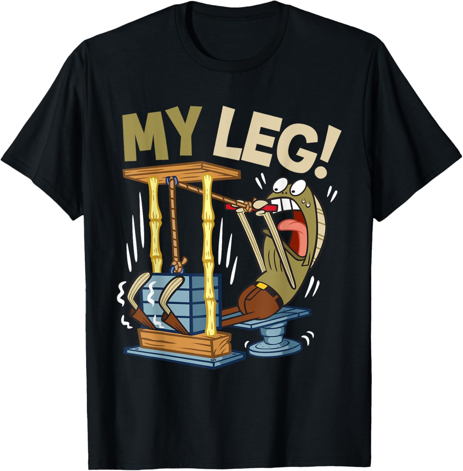 Mademark SpongeBob My Leg Legs Day Weightlifting Gym T-Shirt for Fans - 2