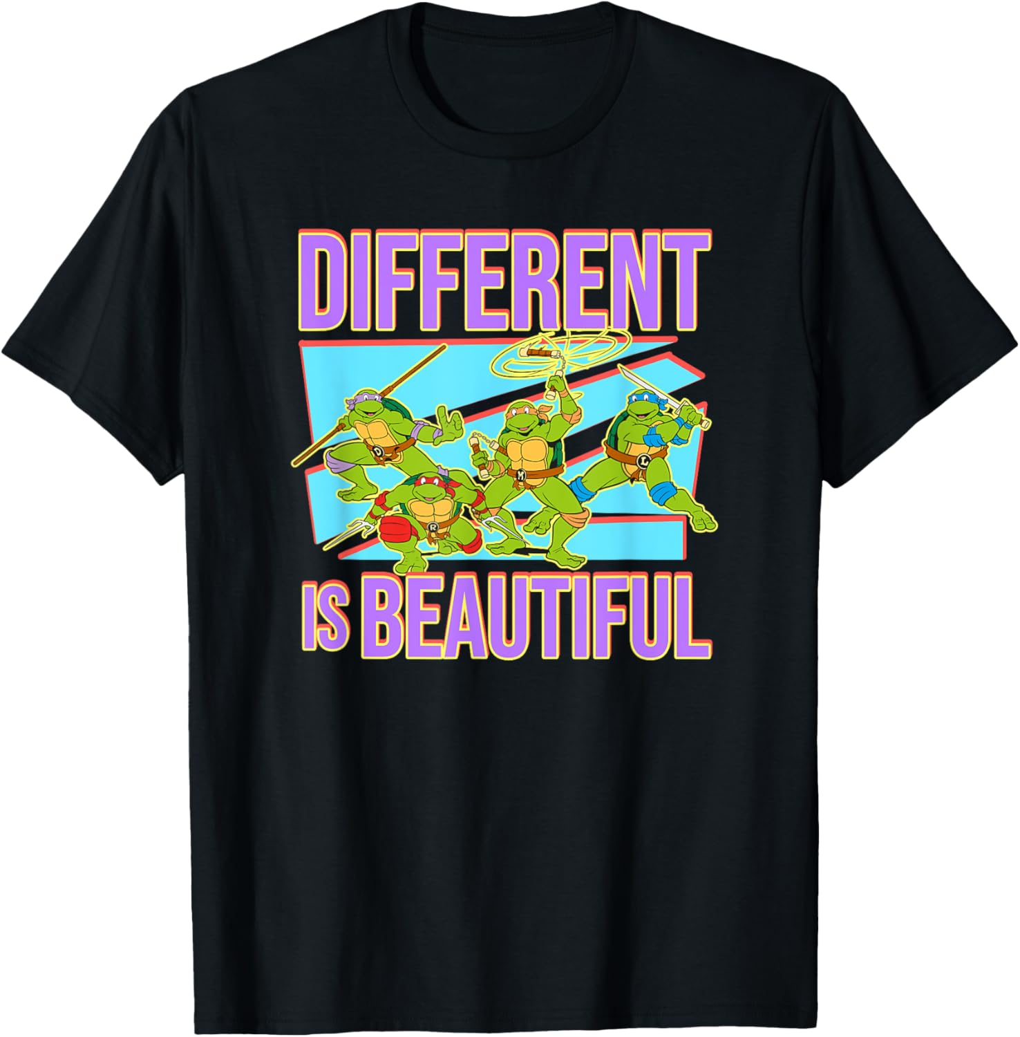Mademark Teenage Mutant Ninja Turtles Different is Beautiful T-Shirt - 5