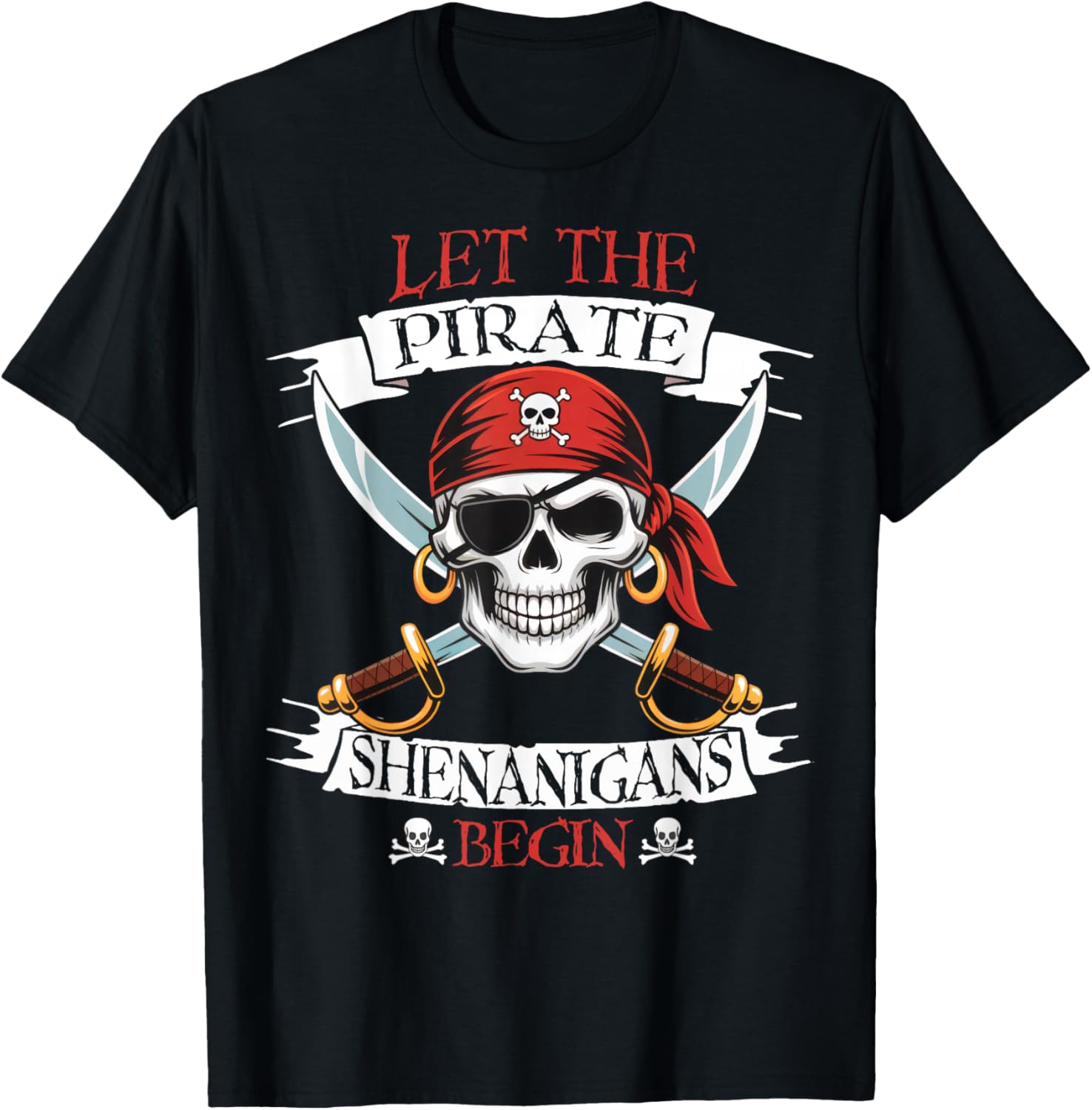 Pirate Shenanigans Skull T-Shirt for Boys - Perfect Halloween Costume! - 13