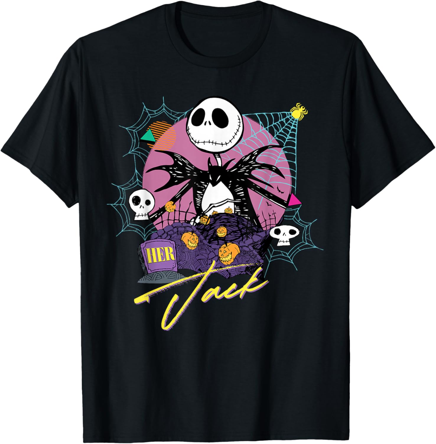 Disney The Nightmare Before Christmas Matching Her Jack T-Shirt for Fans - 19