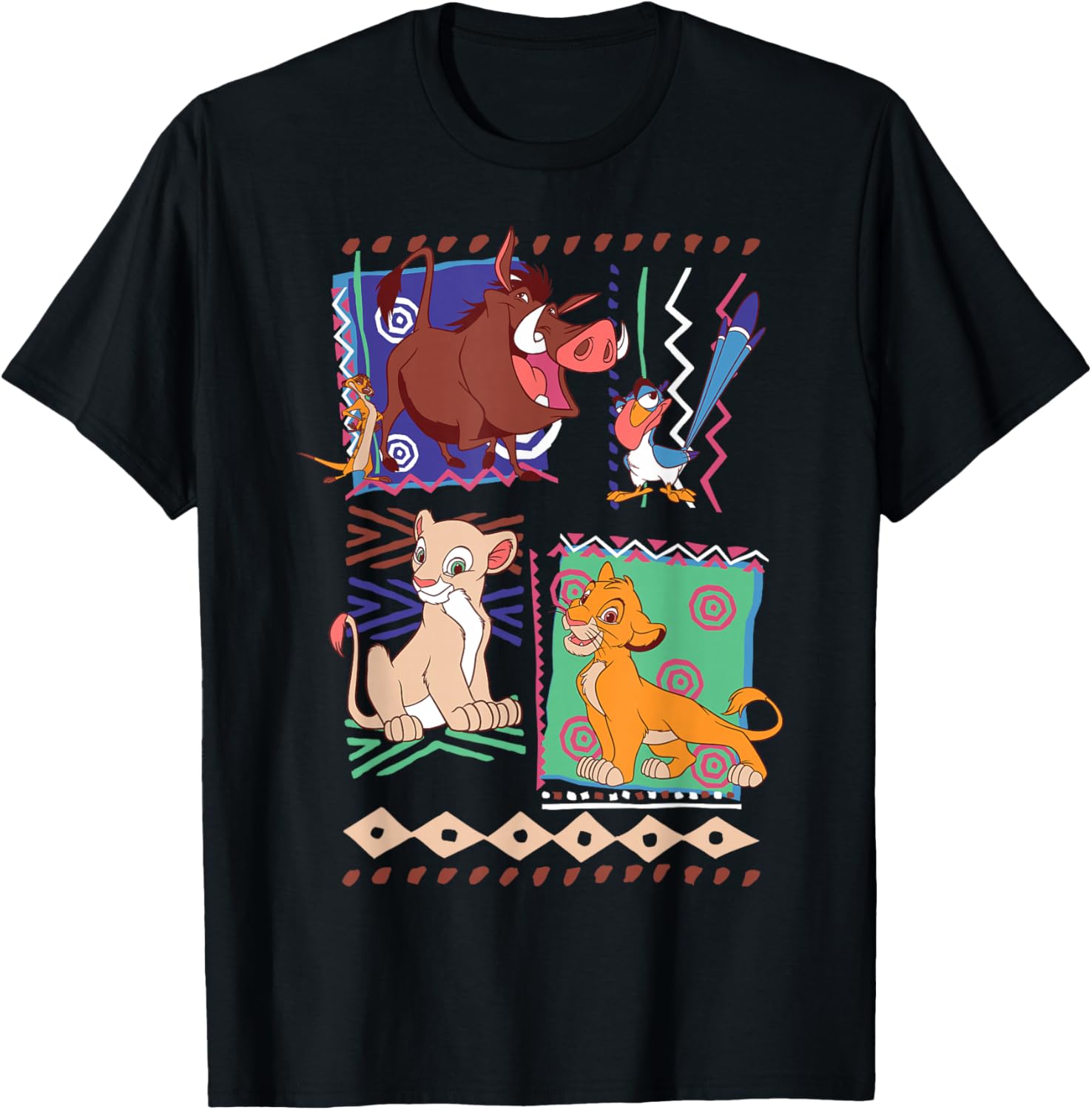 Disney Lion King Simba and Timon Graphic T-Shirt for Fans and Collectors - 10