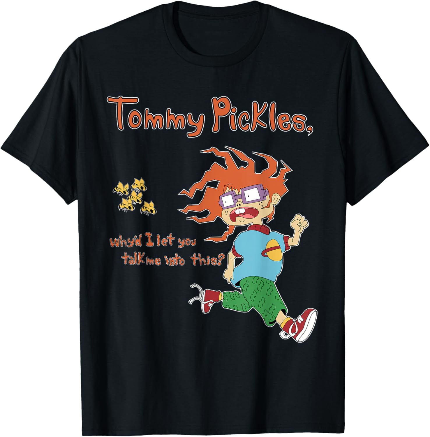 Mademark Rugrats Chuckie T-Shirt Tommy Pickles Quote Fun Apparel - 7
