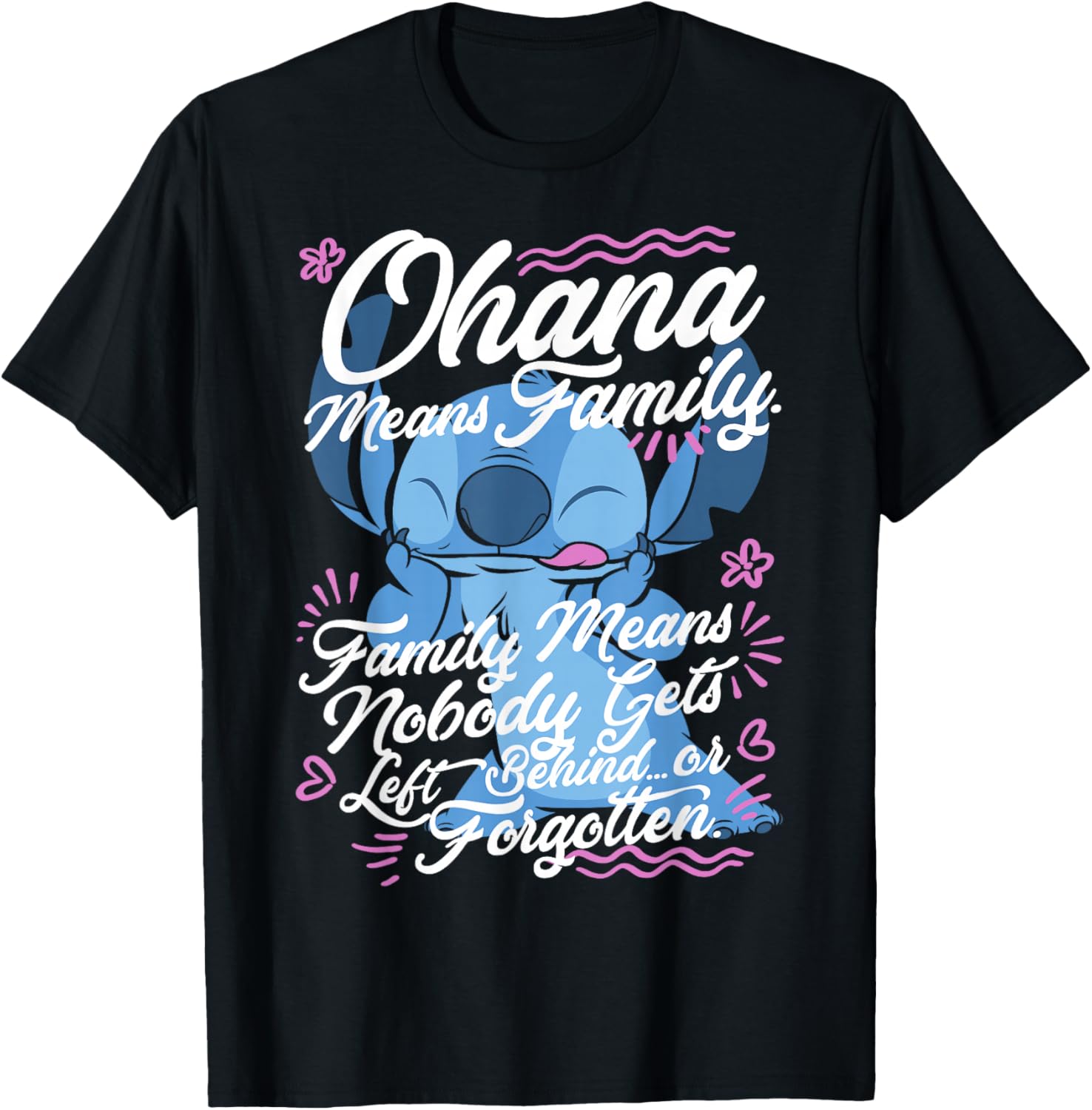 Lilo & Stitch Stitch Ohana Means Family T-Shirt for Disney Fans - 3
