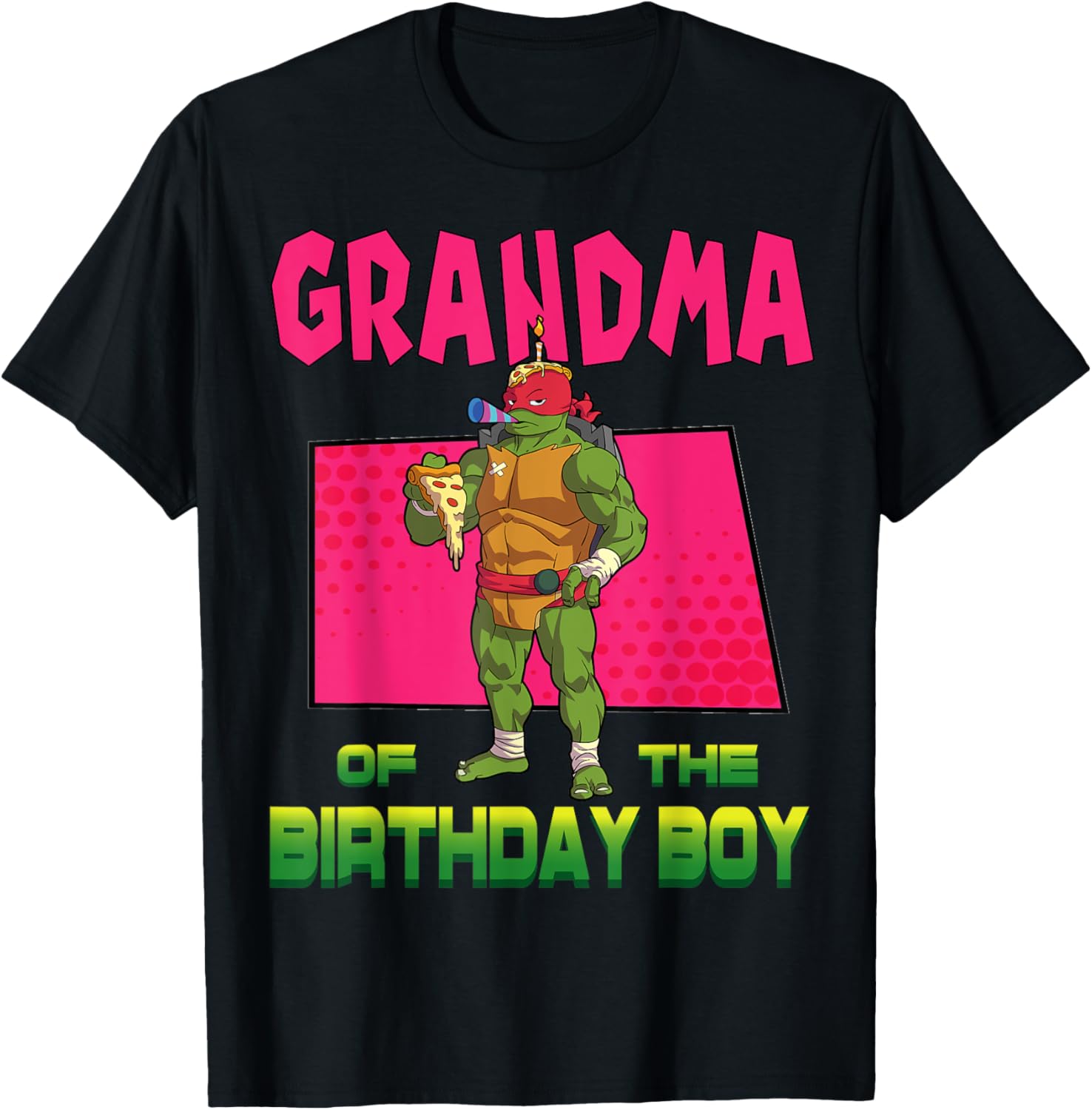 Mademark Raphael Birthday Boy Pizza Party T-Shirt for Kids - 4