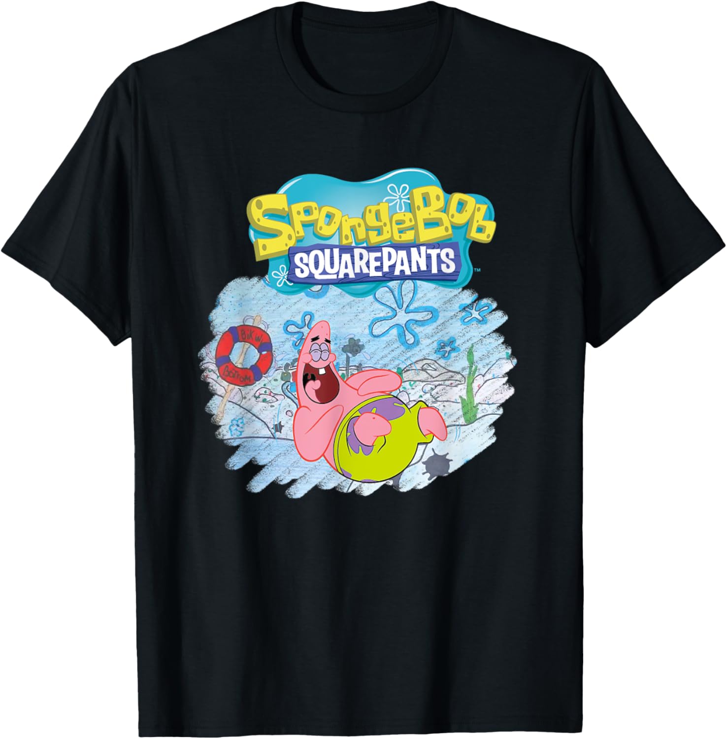 Mademark x SpongeBob SquarePants Patrick Star Happy T-Shirt for Fans - 10