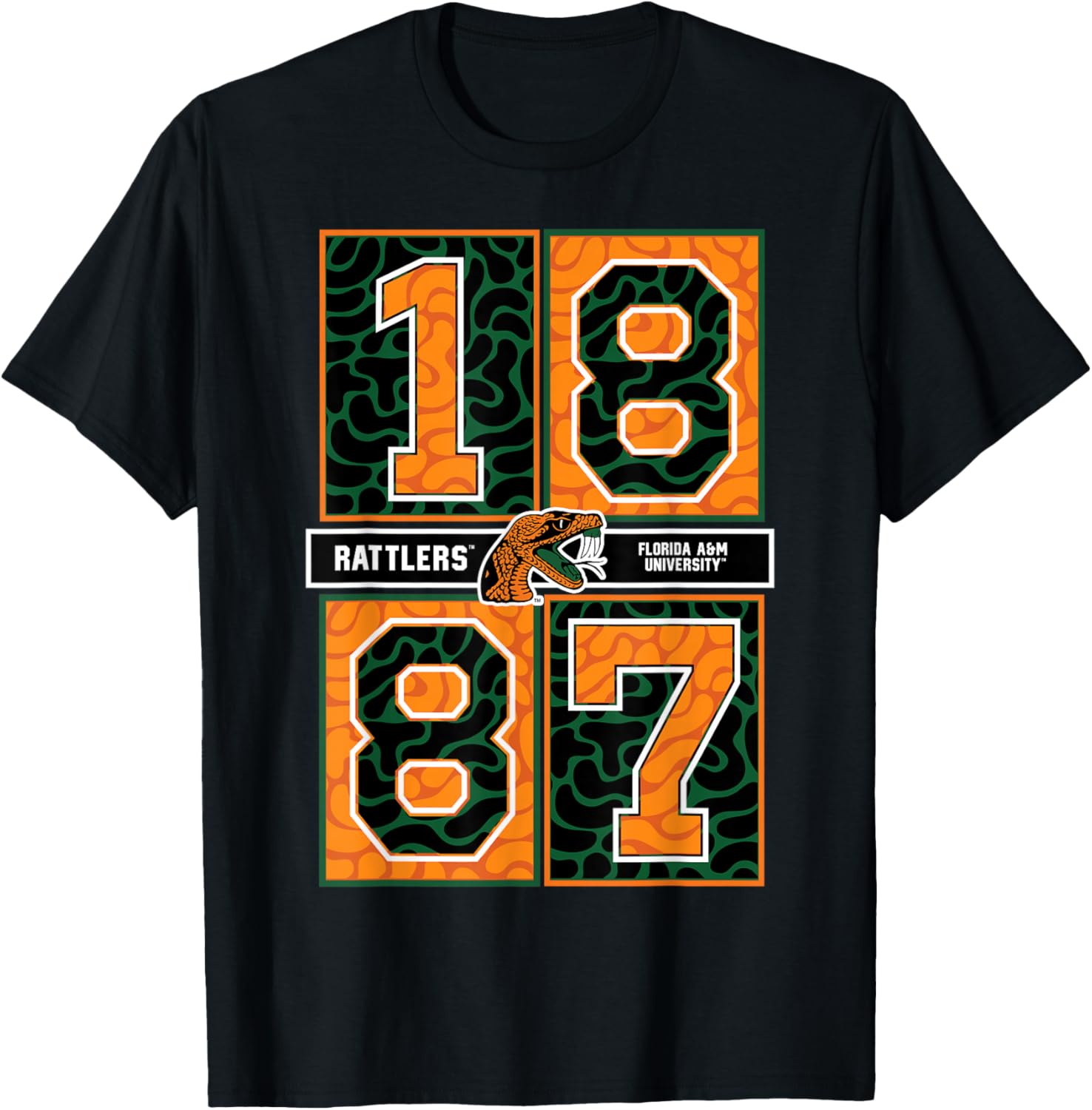 Florida A&M University Rattlers Concrete Date HBCU T-Shirt for Fans - 5