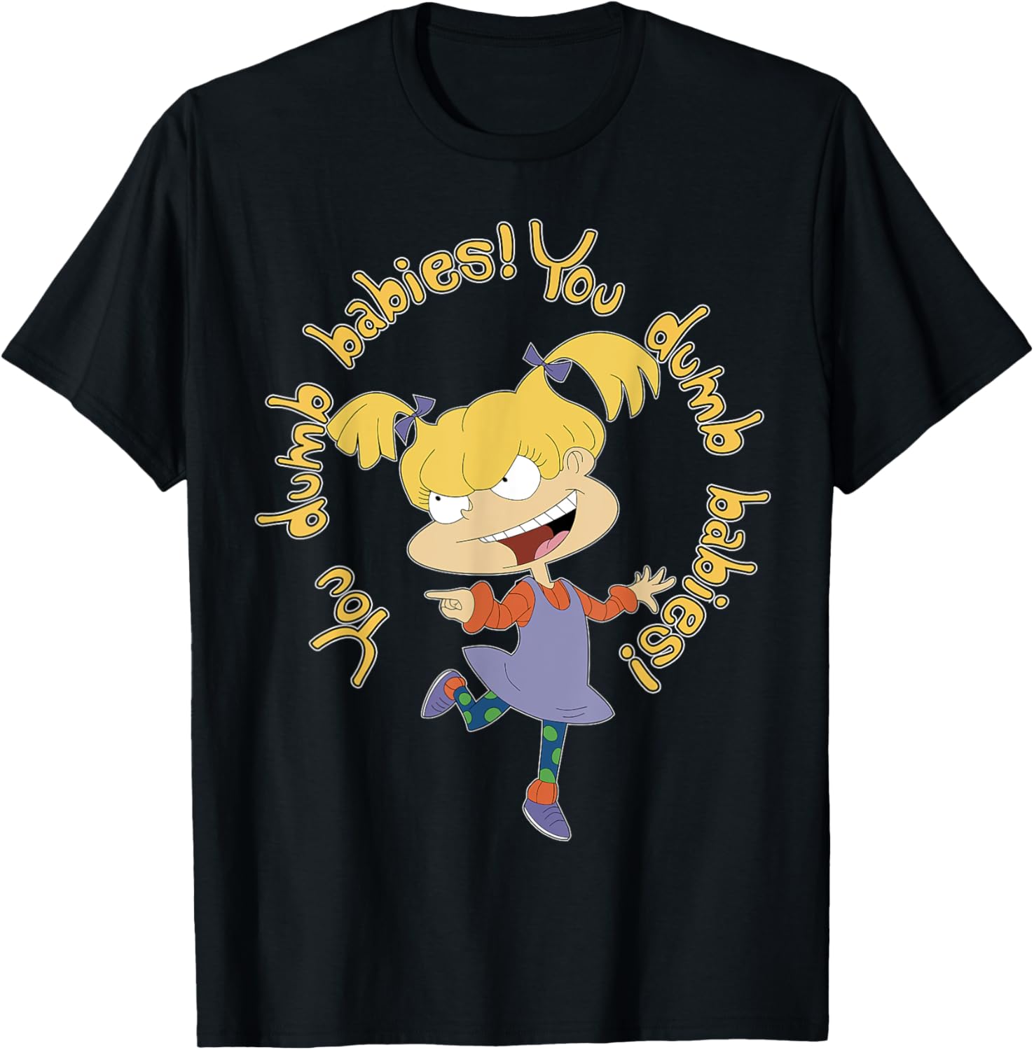Mademark x Rugrats Angelica Pickles You Dumb Babies T-Shirt for Fans - 15