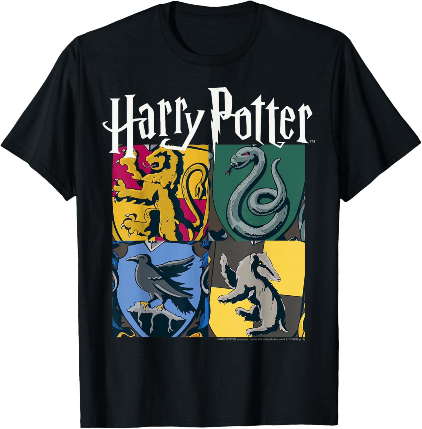 Harry Potter Hogwarts House Box Up T-Shirt for Fans of Magic and Adventure - 1