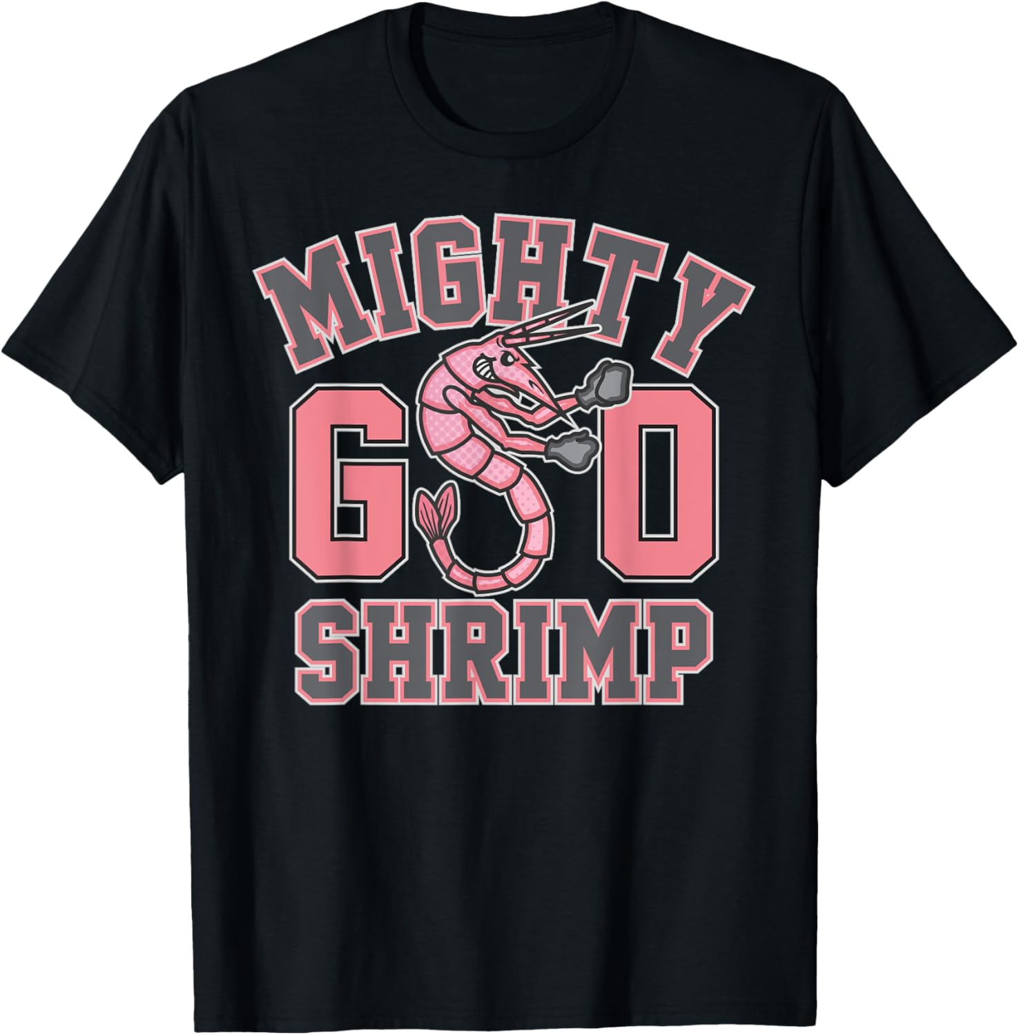 Mighty Shrimp Seabrook High School Zombie Mascot T-Shirt for Fans - 7