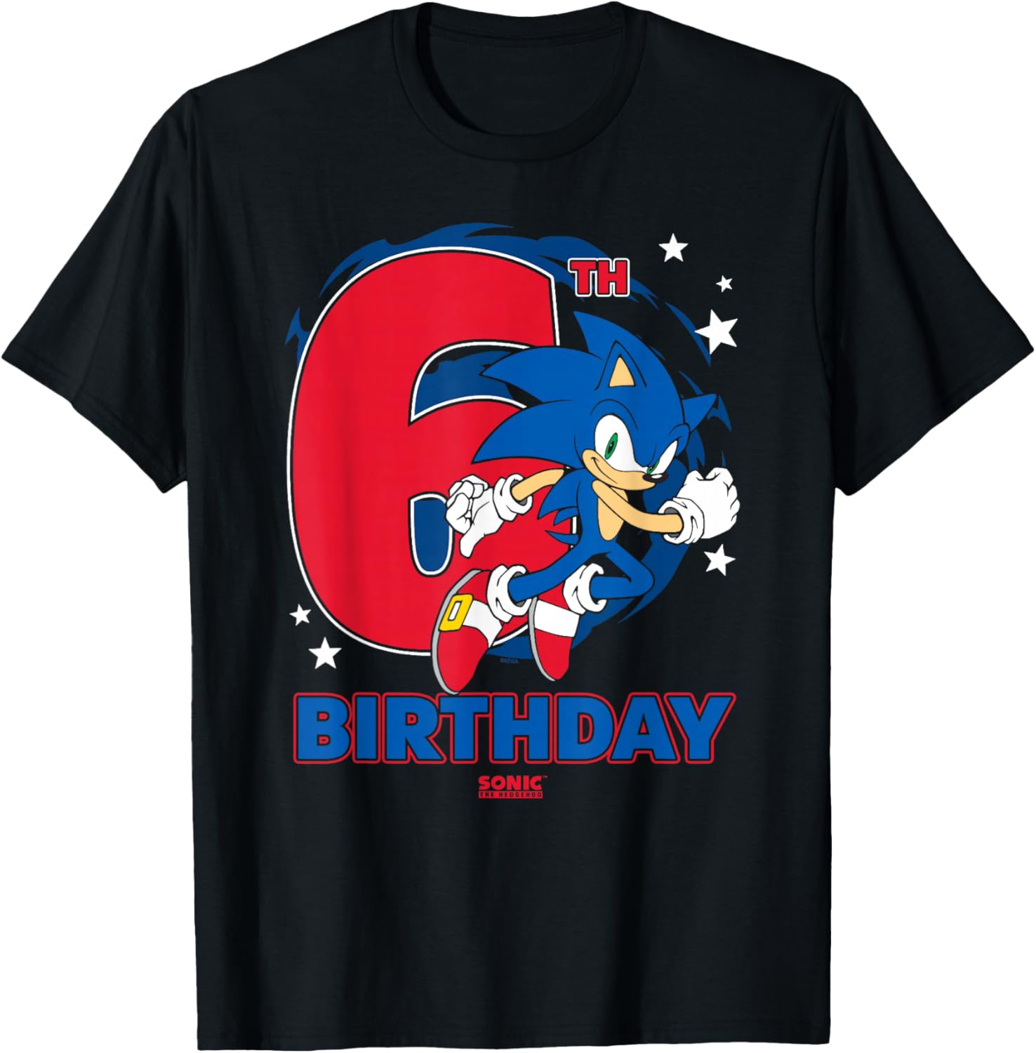 Sonic the Hedgehog 6th Birthday Big Chest Logo T-Shirt for Kids - 1