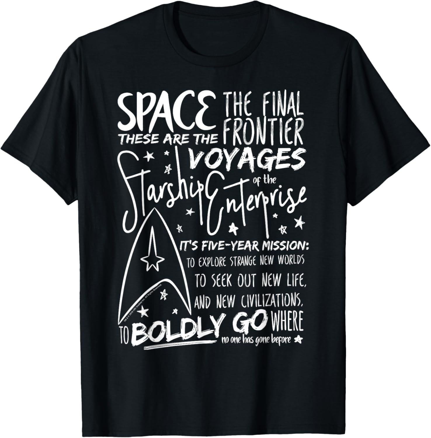 Star Trek Original Series Handwritten Speech Graphic Tee for Fans - 5