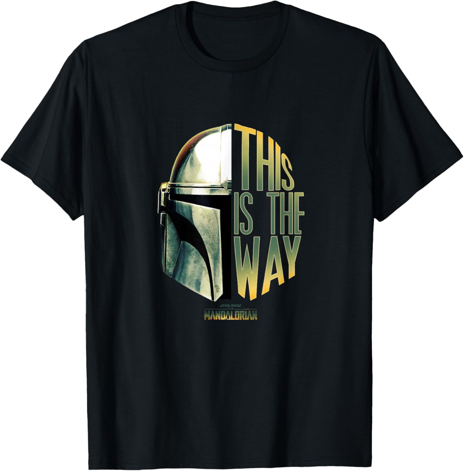 Star Wars The Mandalorian This Is The Way Helmet Logo T-Shirt for Fans - 2