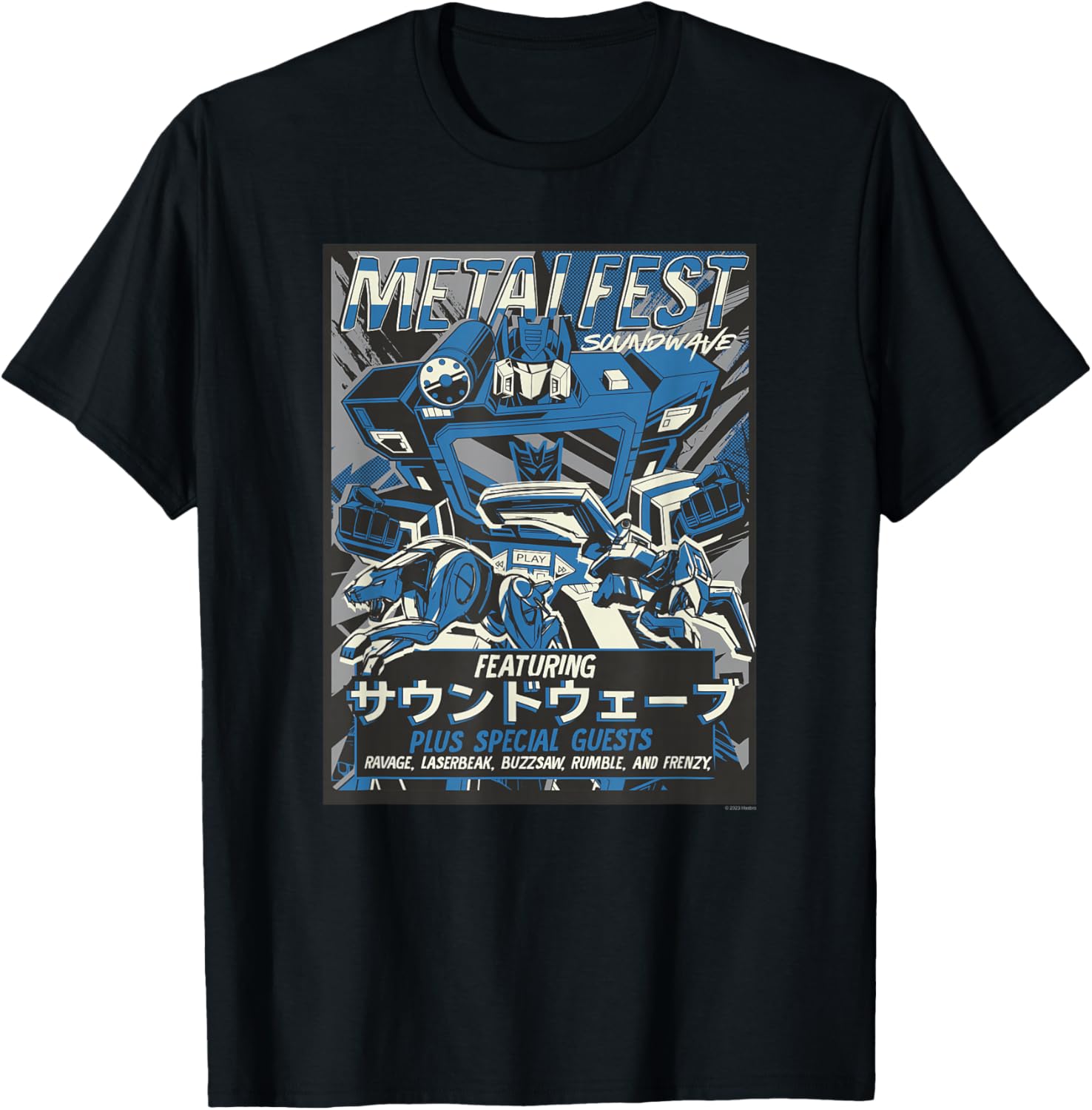 Transformers Soundwave Comic Style Poster T-Shirt for Fans and Collectors - 9