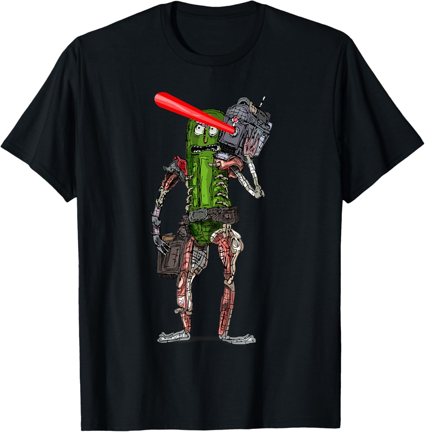 Pickle Rick Laser Beam T-Shirt - Fun Rick and Morty Apparel for Fans - 19
