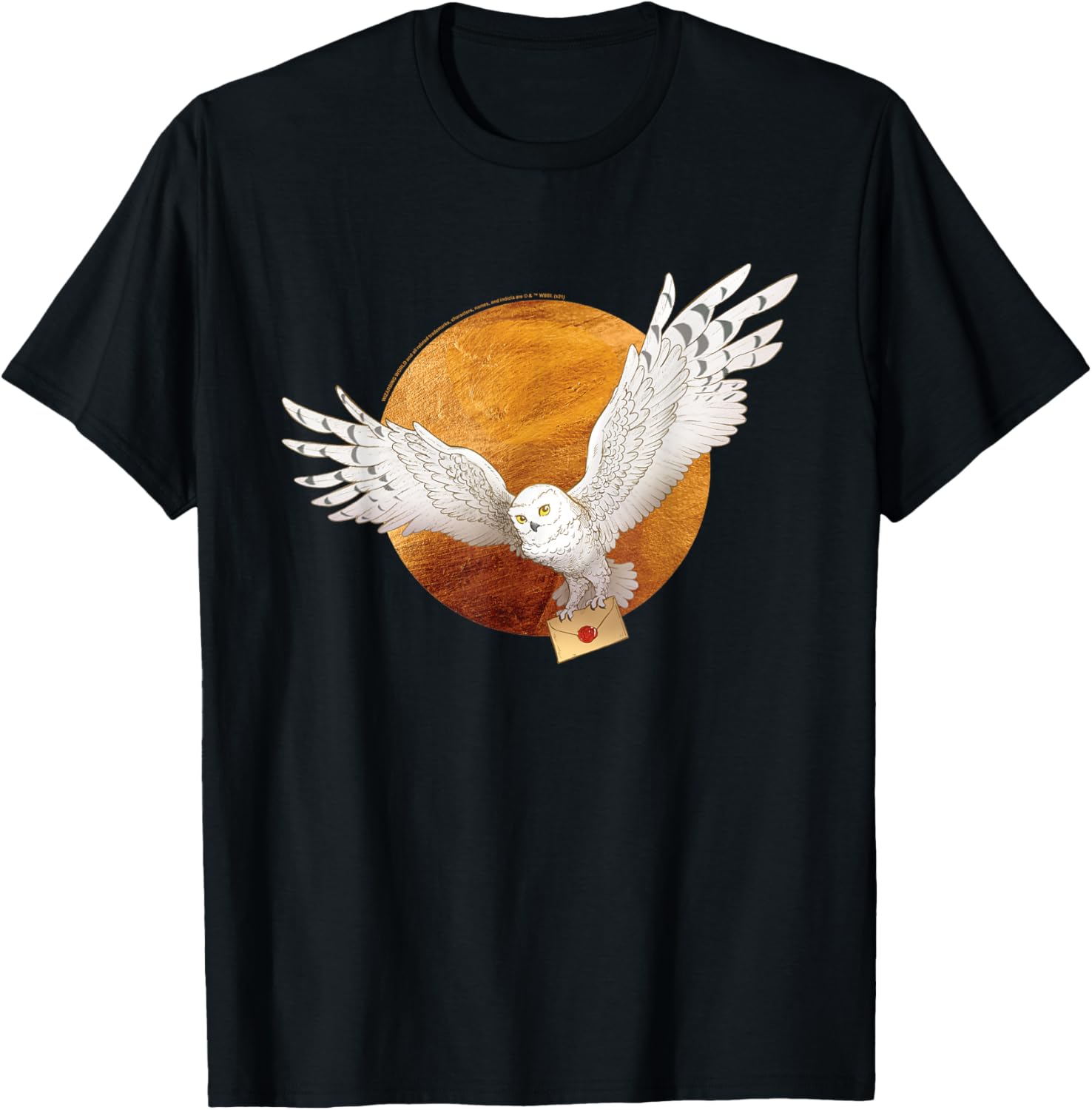 Harry Potter Hedwig T-Shirt Featuring Moon Design - Magical Apparel for Fans - 5