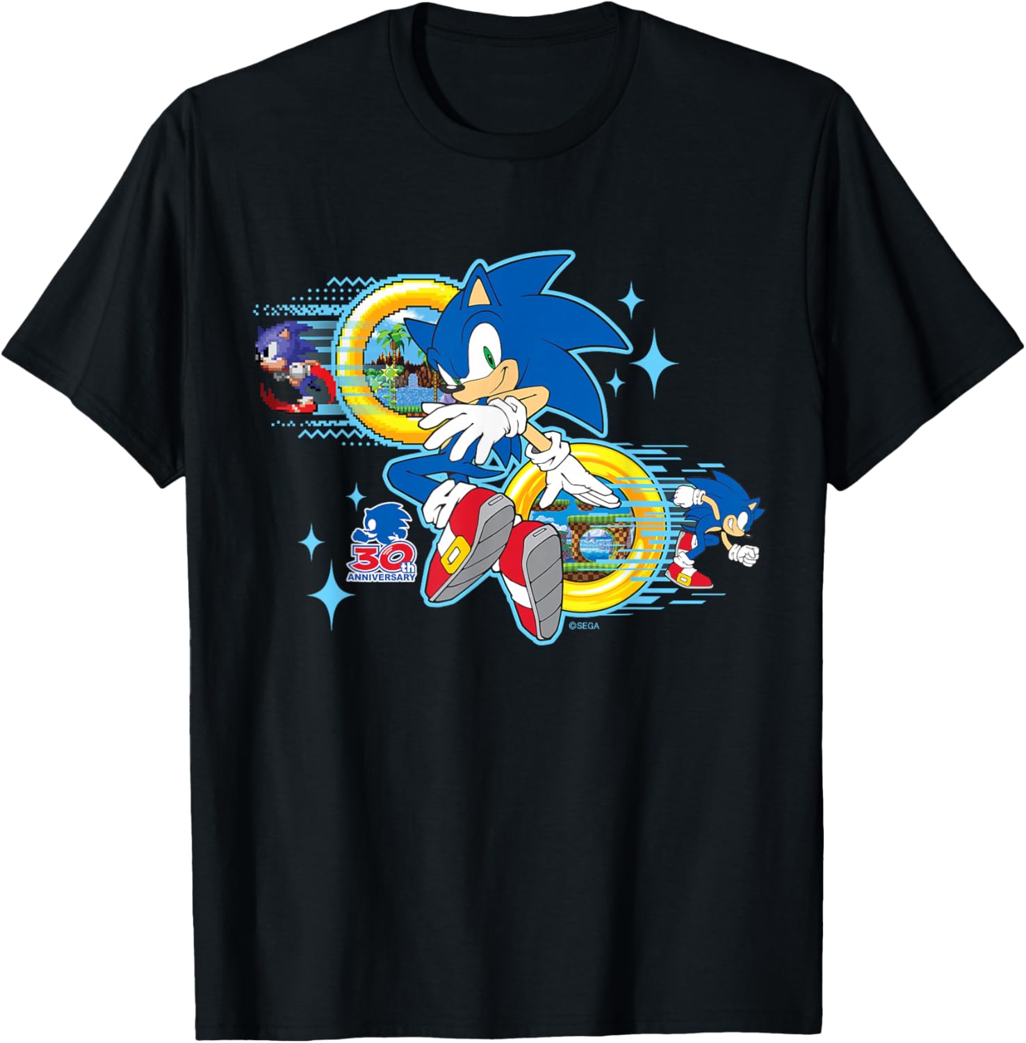 Sonic the Hedgehog 30th Anniversary Short Sleeve Tee for Fans - 8