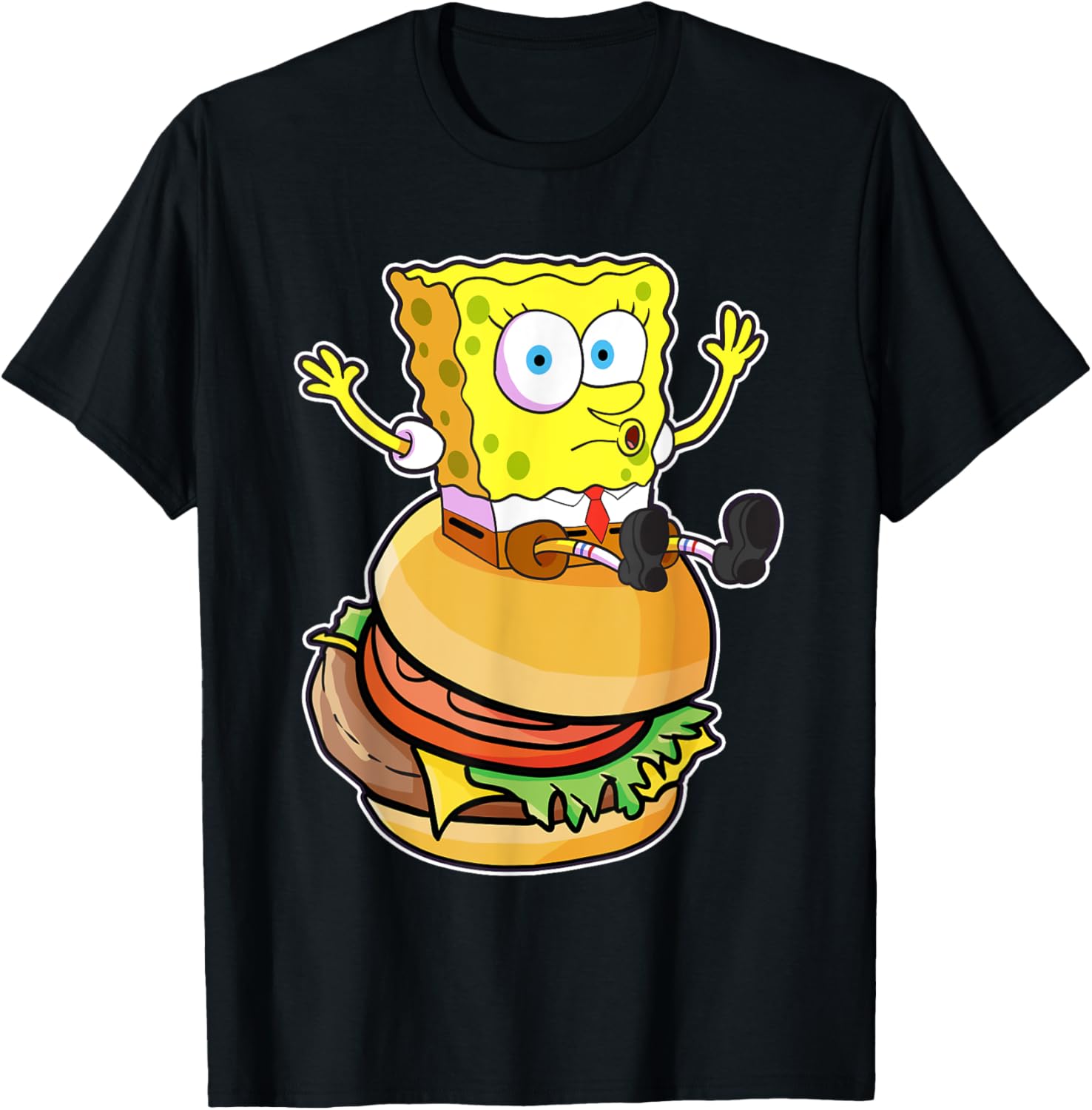 Mademark x SpongeBob SquarePants Burger T-Shirt Fun and Stylish Wear - 5
