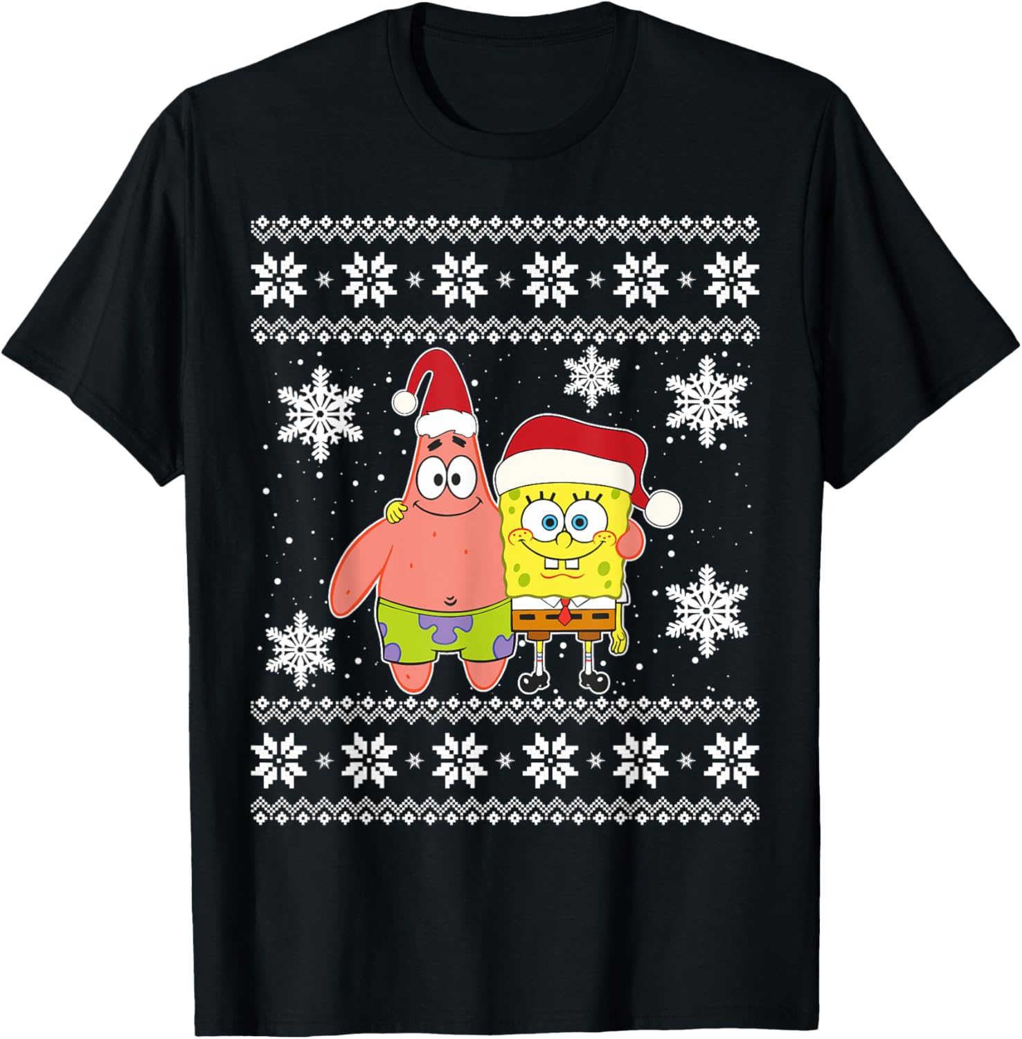 Mademark x SpongeBob SquarePants Best Friends Christmas Graphic T-Shirt - 3