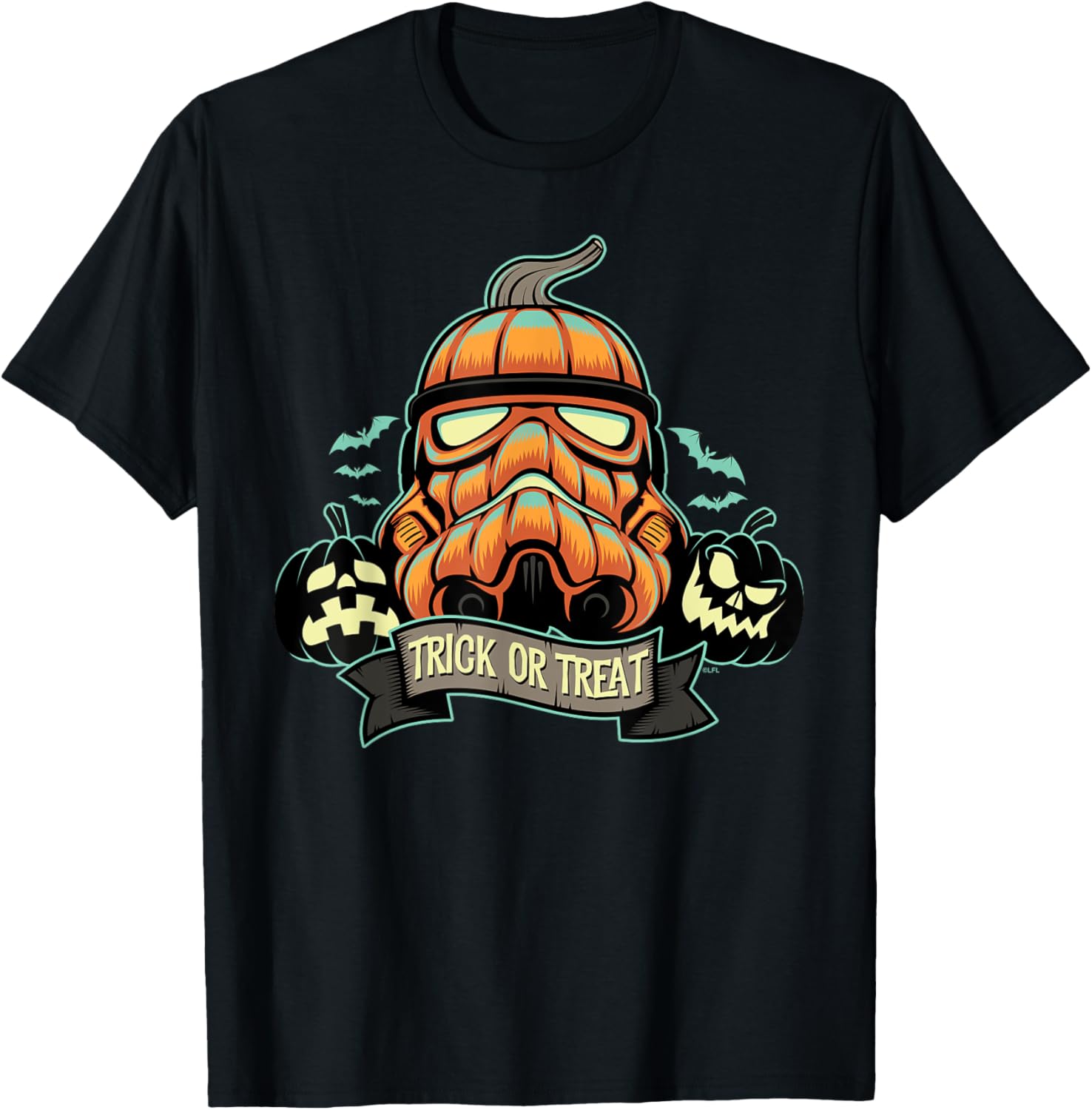 Star Wars Stormtrooper Pumpkin T-Shirt for Halloween Fun and Style - 4