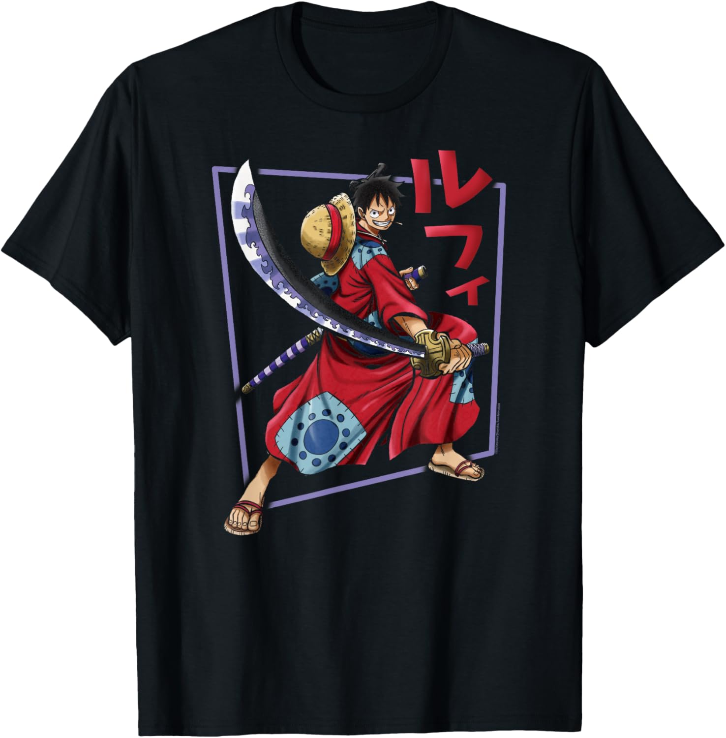 One Piece Luffy Wano Costume T-Shirt for Anime Fans and Collectors - 1