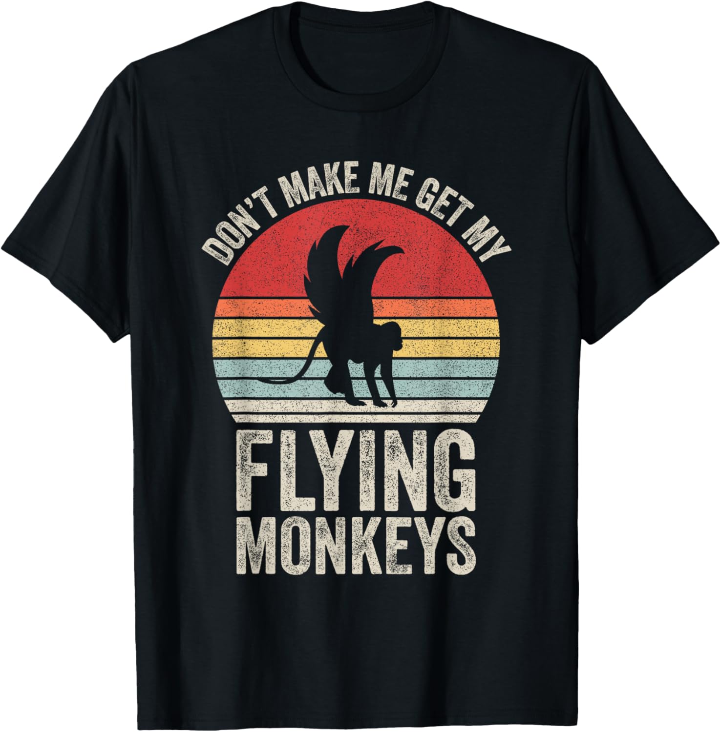 Vintage Retro Flying Monkeys T-Shirt for Fun Lovers and Gift Ideas - 2