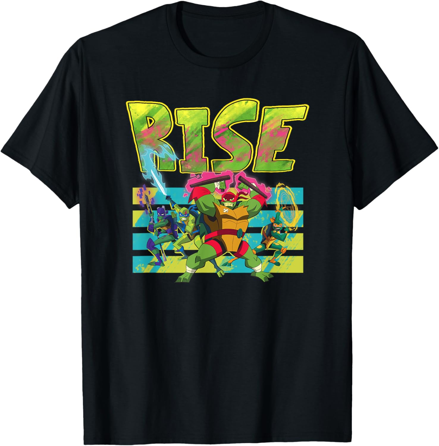 Mademark Teenage Mutant Ninja Turtles Splatter Paint T-Shirt for Fans - 5