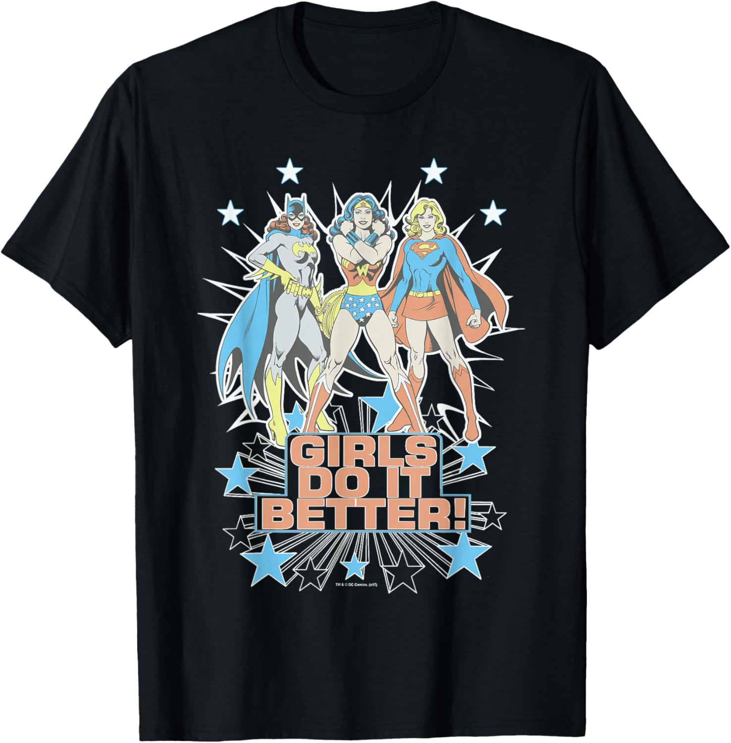 Wonder Woman Supergirl Batgirl Girls Do It Better T-Shirt for Heroes - 4