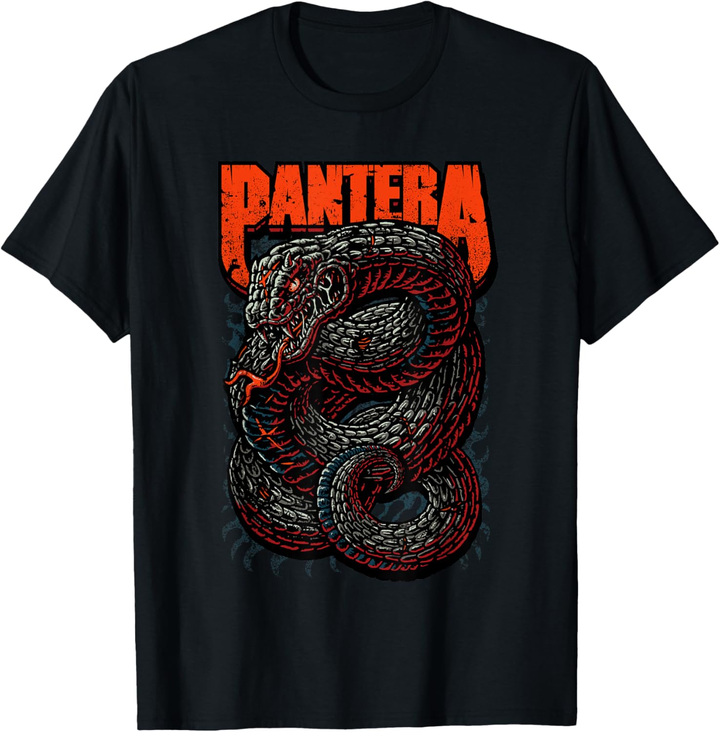 Pantera Venomous T-Shirt for Adults - Classic Fit Short Sleeve Black Tee - 1