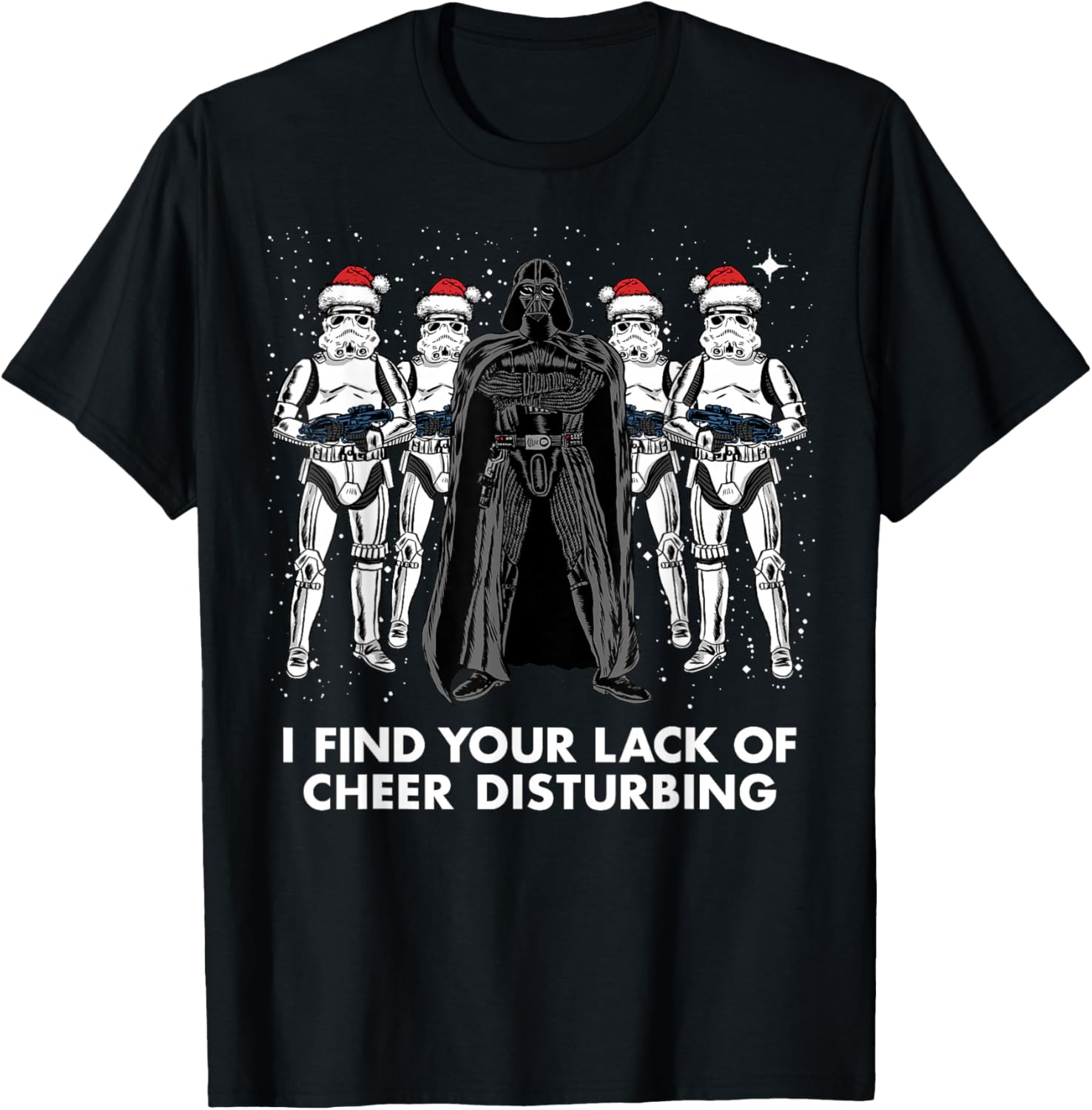 Star Wars Vader Trooper Christmas Cheer Graphic T-Shirt for Fans - 5