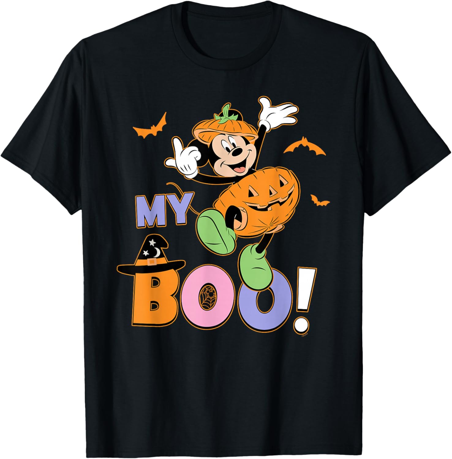 Disney Mickey Mouse My Boo Couples Halloween T-Shirt for Fun Halloween Style - 13