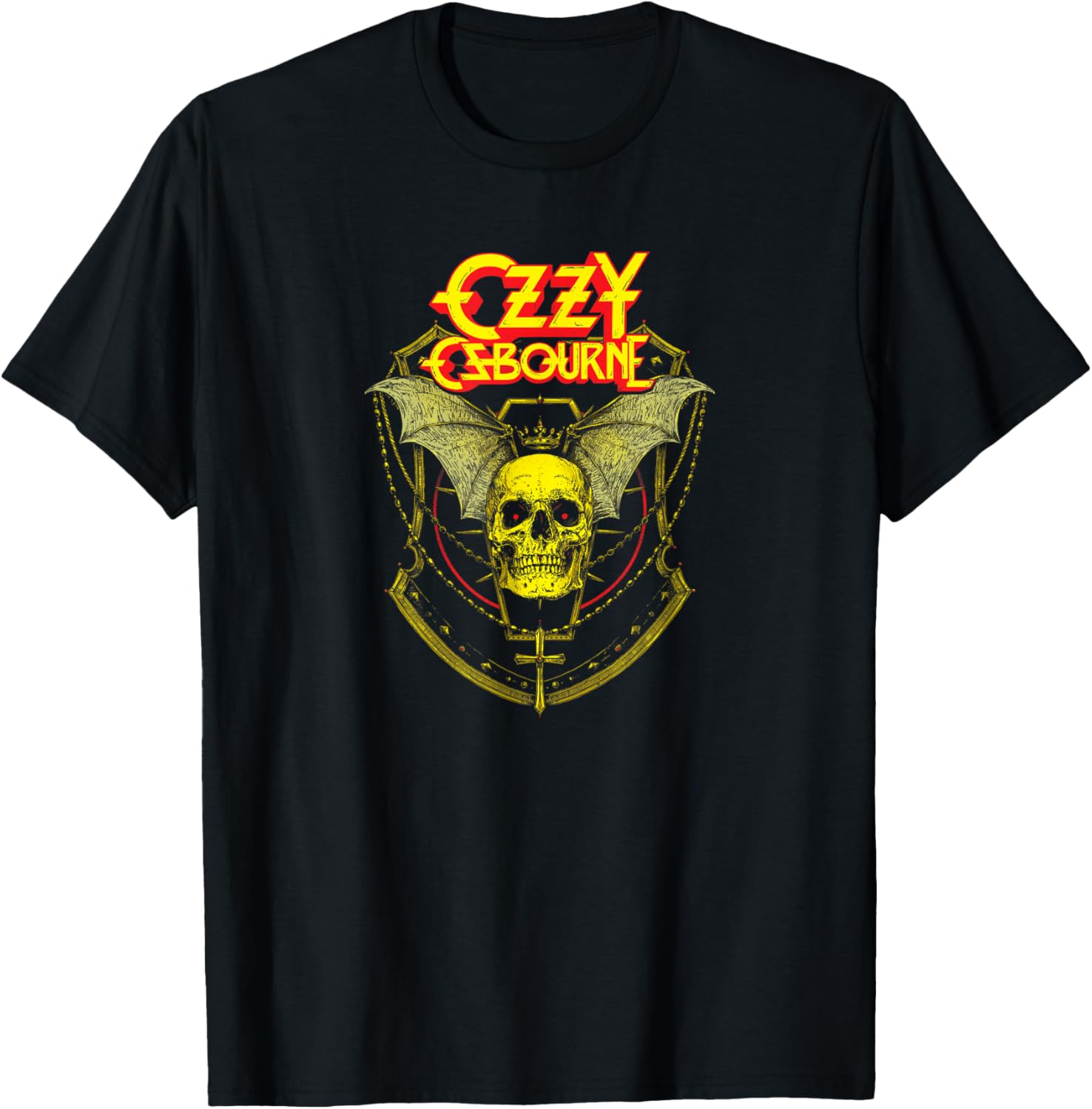 Ozzy Osbourne Crowned Skull T-Shirt for Rock Fans and Music Lovers - 1